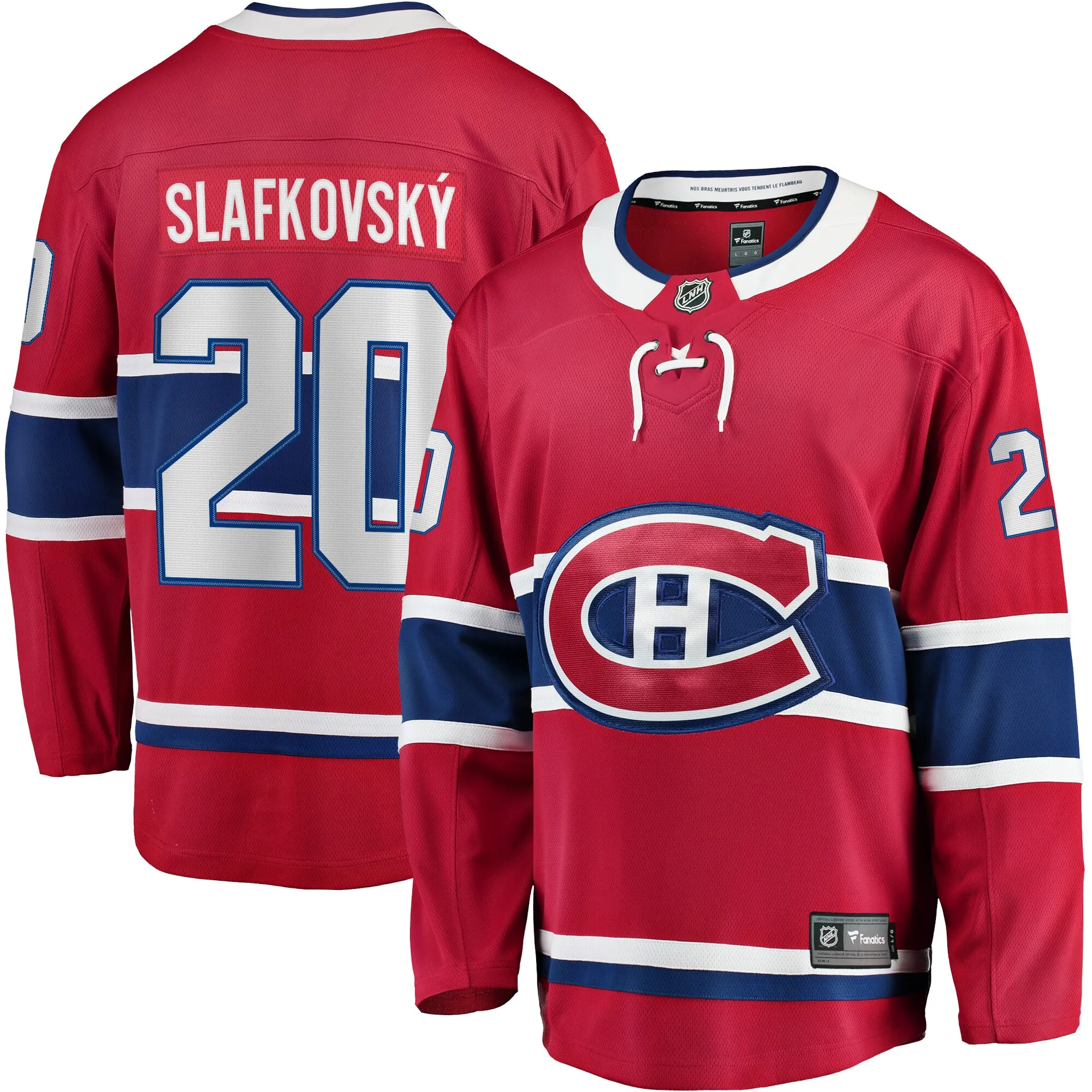 Juraj Slafkovsky Montreal Canadiens Fanatics Home Premier Breakaway Player Jersey - Red