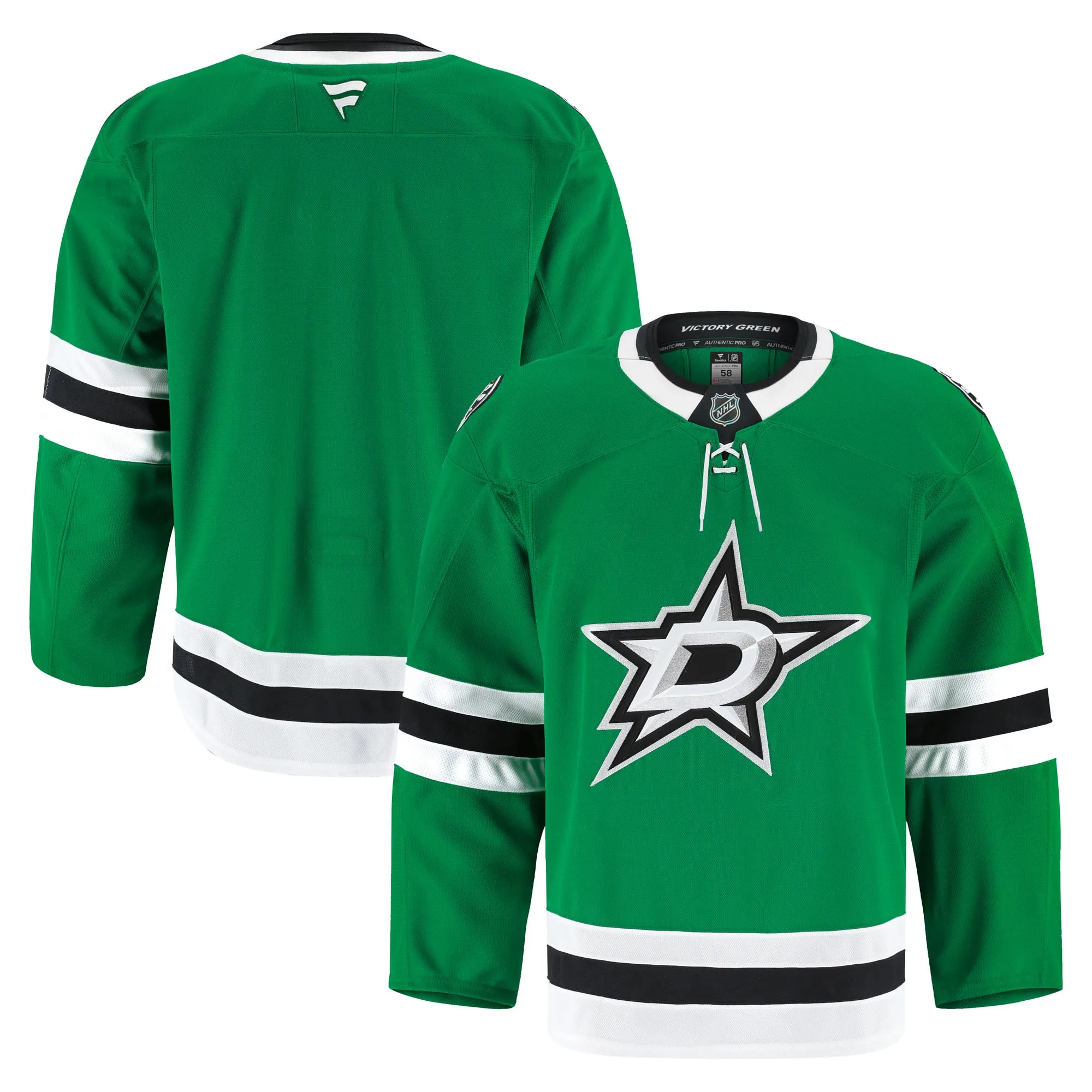 Dallas Stars Fanatics Home Authentic Pro Jersey - Kelly Green