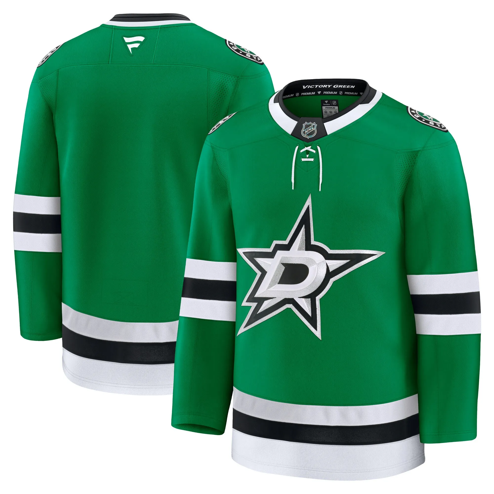 Dallas Stars Fanatics Home Premium Jersey - Kelly Green