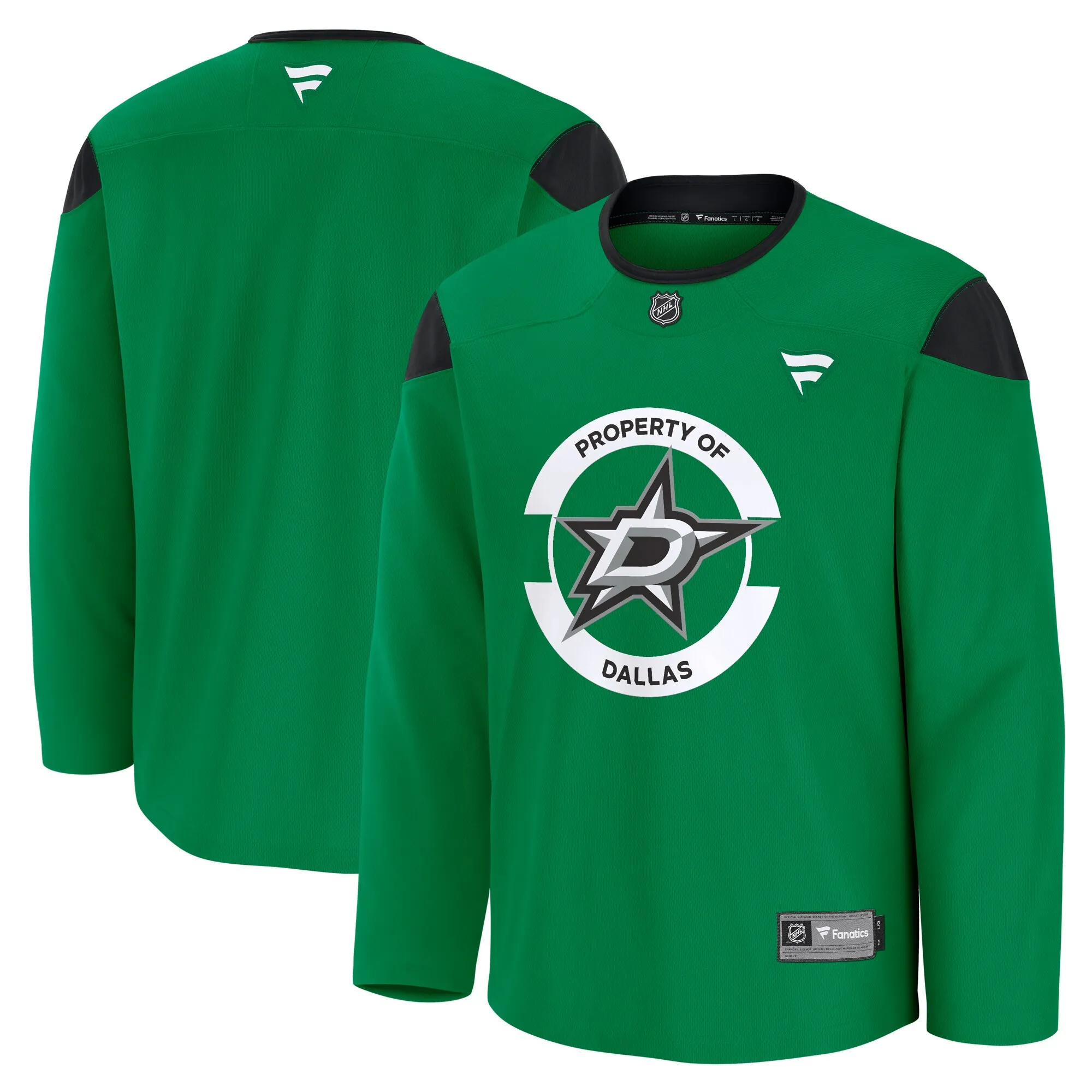 Dallas Stars Fanatics Team Practice Jersey - Kelly Green
