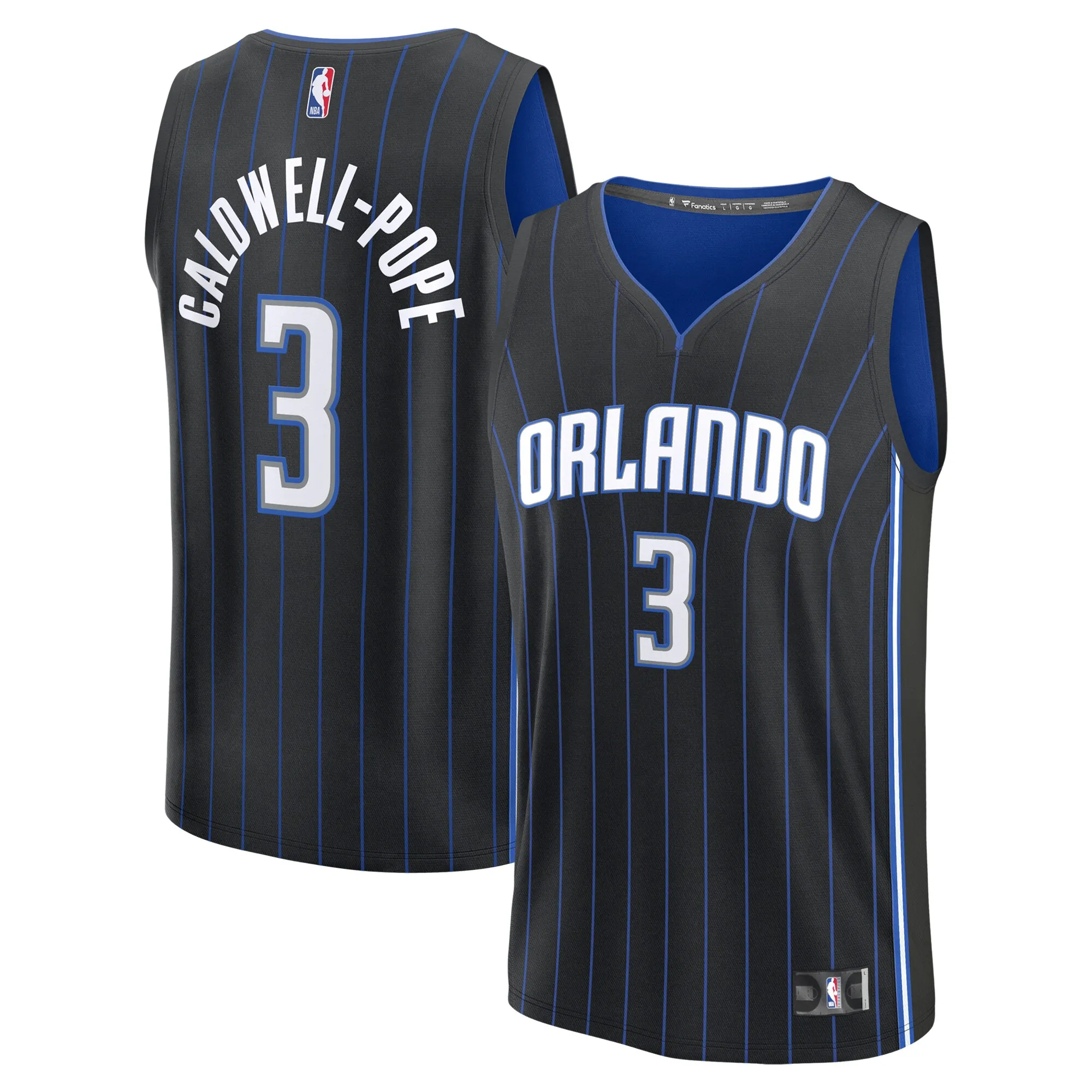 Kentavious Caldwell-Pope Orlando Magic Fanatics Fast Break Replica Player Jersey - Icon Edition - Black