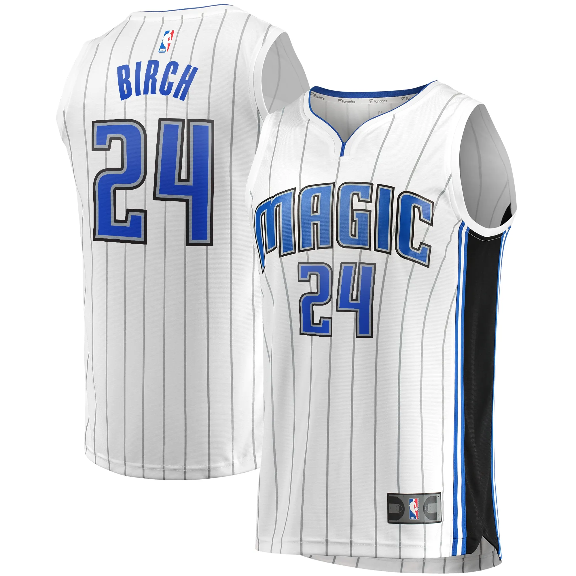 Khem Birch Orlando Magic Fanatics Fast Break Replica Player Team Jersey - Association Edition - White