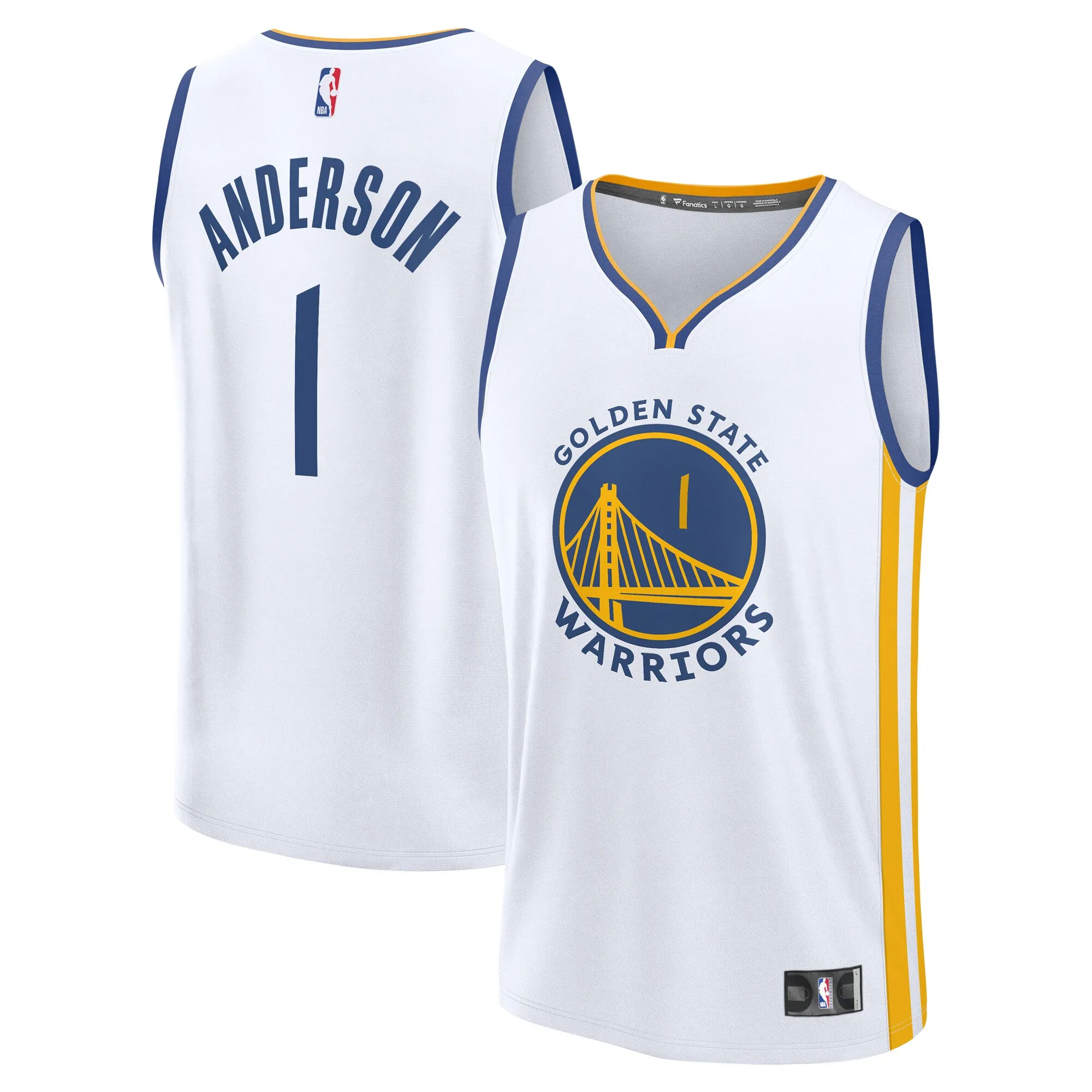 Kyle Anderson Golden State Warriors Fanatics Fast Break Replica Player Jersey - Association Edition - White