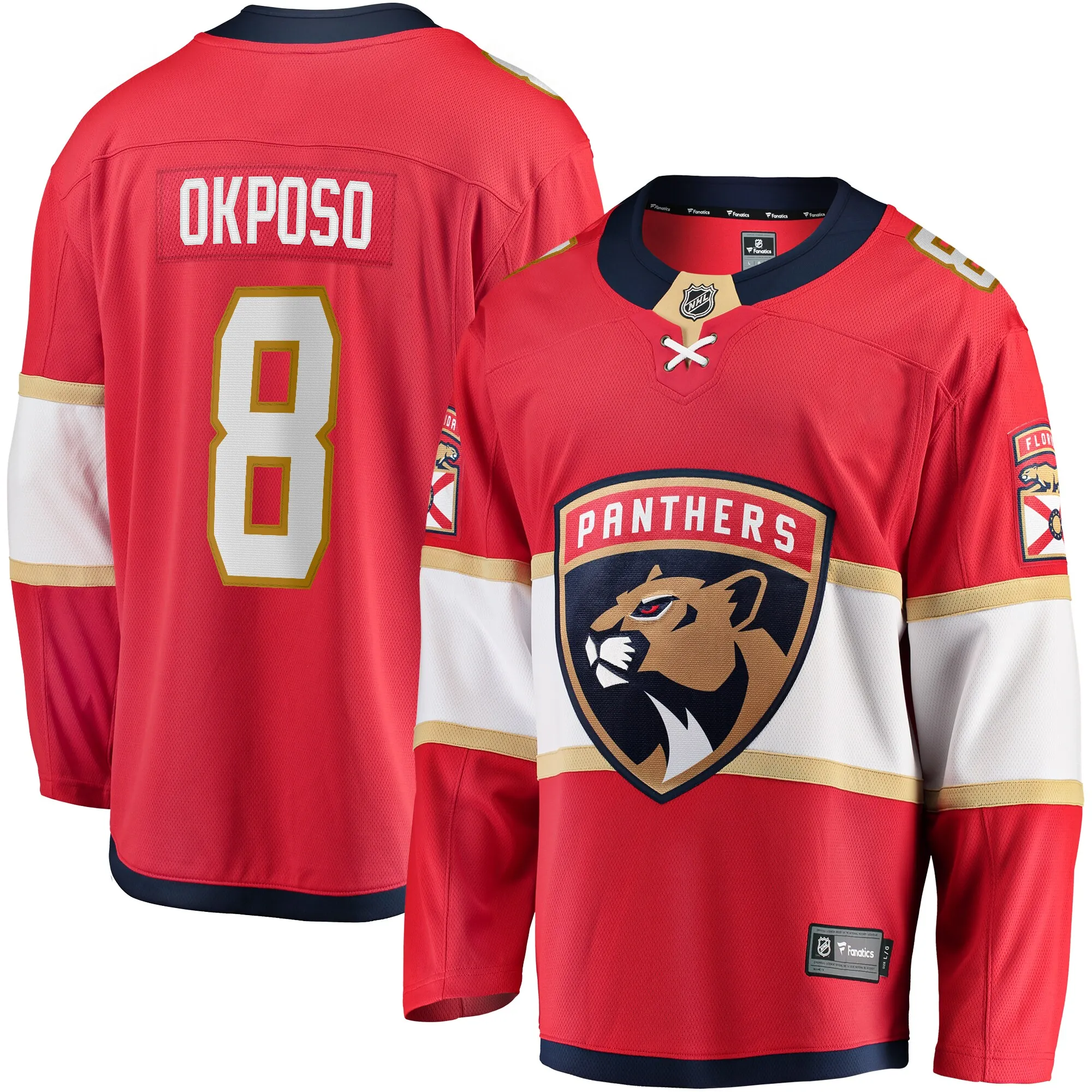 Kyle Okposo Florida Panthers Fanatics Home Premier Breakaway Player Jersey - Red
