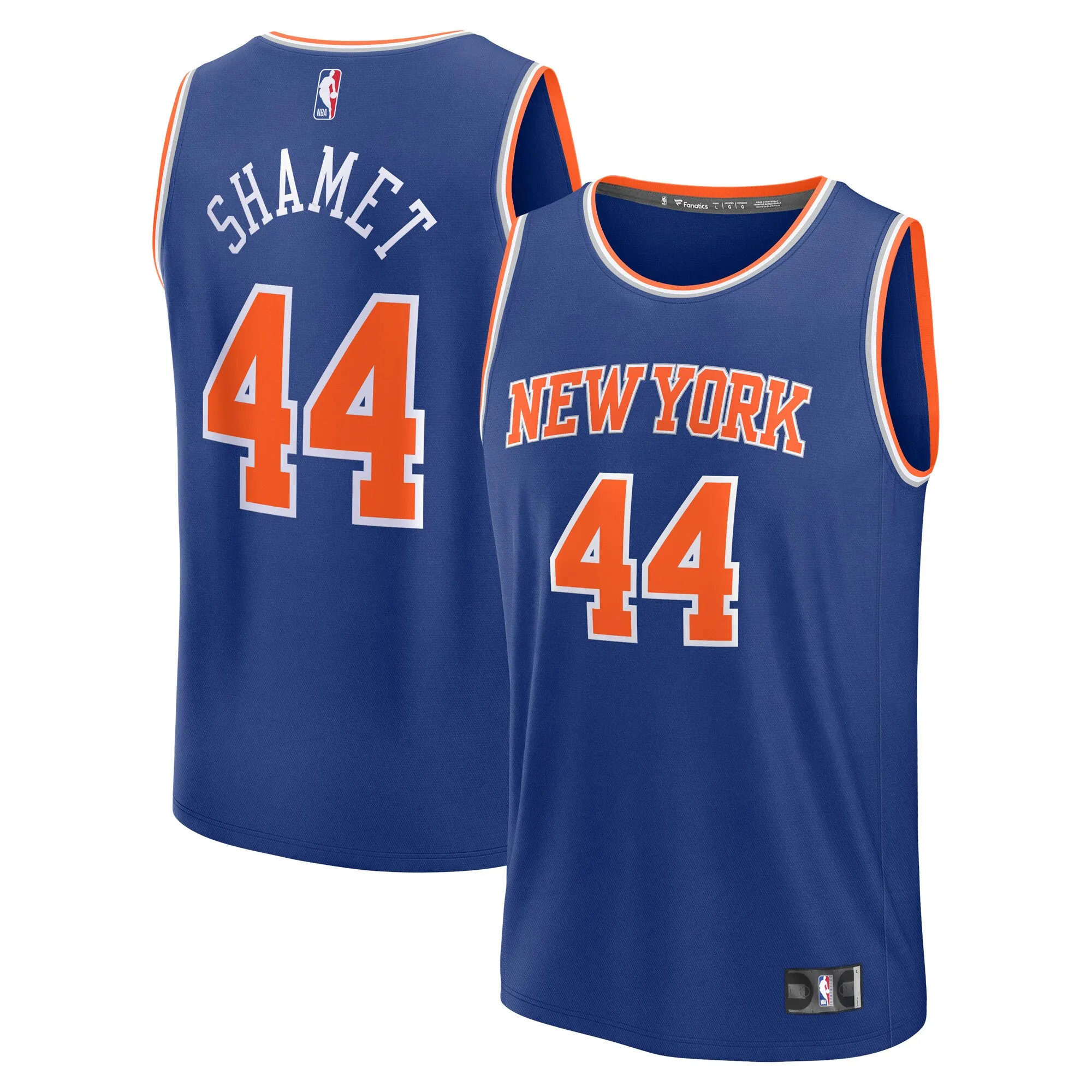 Landry Shamet New York Knicks Fanatics Fast Break Replica Player Jersey - Icon Edition - Blue