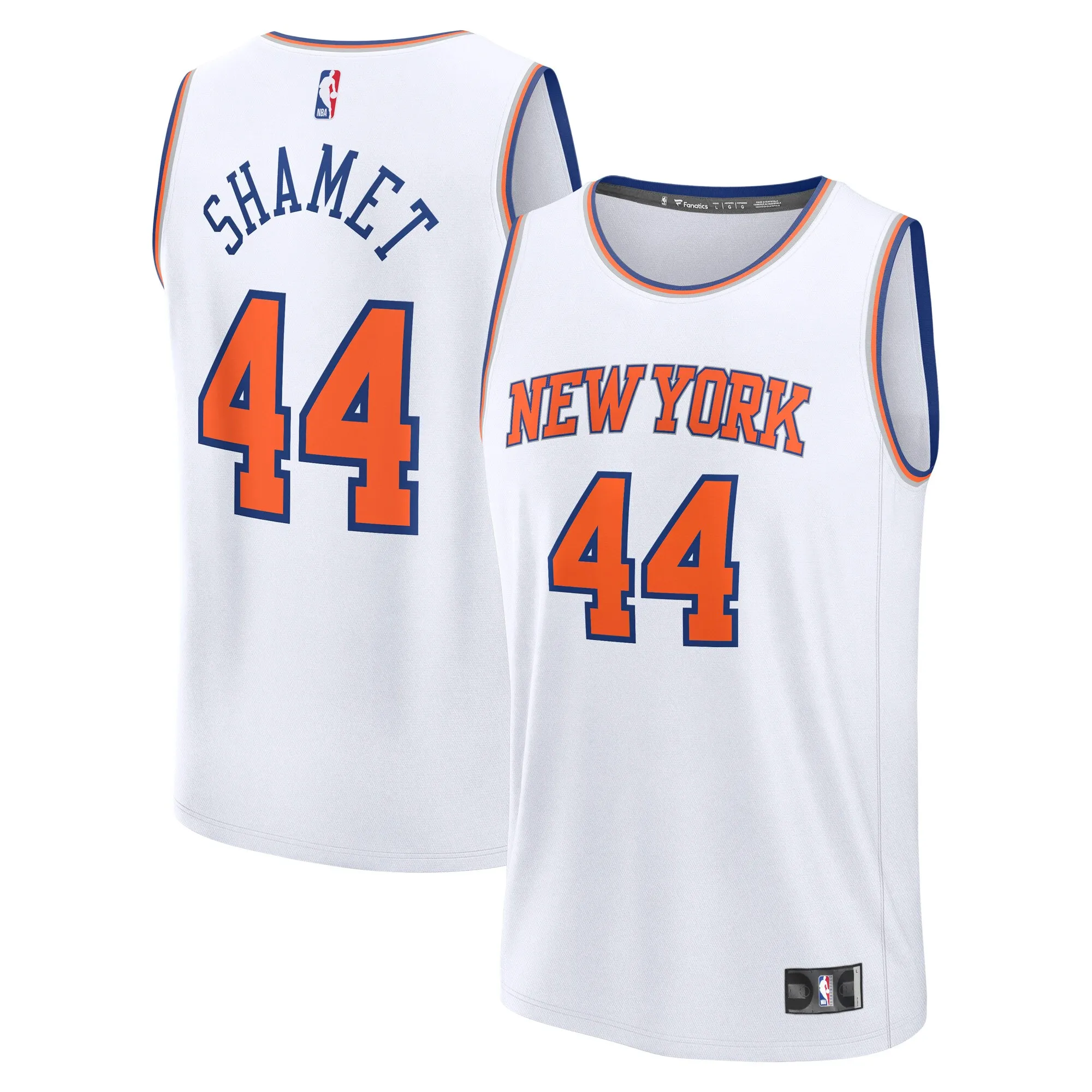 Landry Shamet New York Knicks Fanatics Fast Break Replica Player Jersey - Association Edition - White