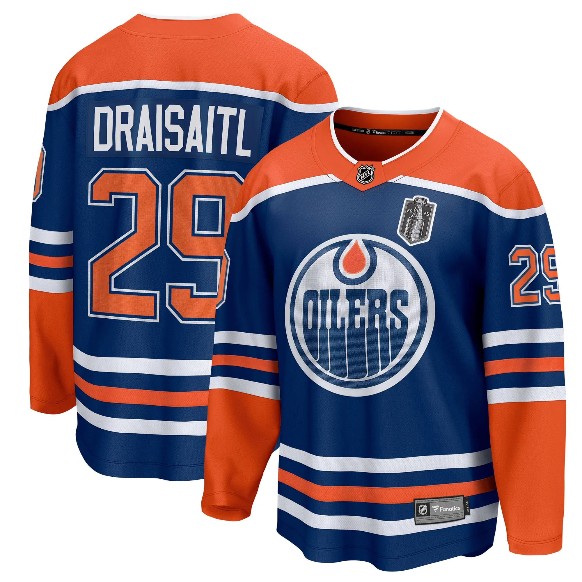 Leon Draisaitl Edmonton Oilers Fanatics 2025 Stanley Cup Final Home Breakaway Jersey - Royal