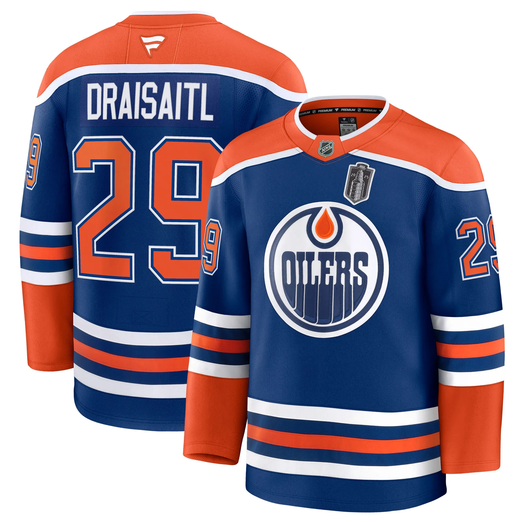 Leon Draisaitl Edmonton Oilers Fanatics 2025 Stanley Cup Final Home Premium Jersey - Royal