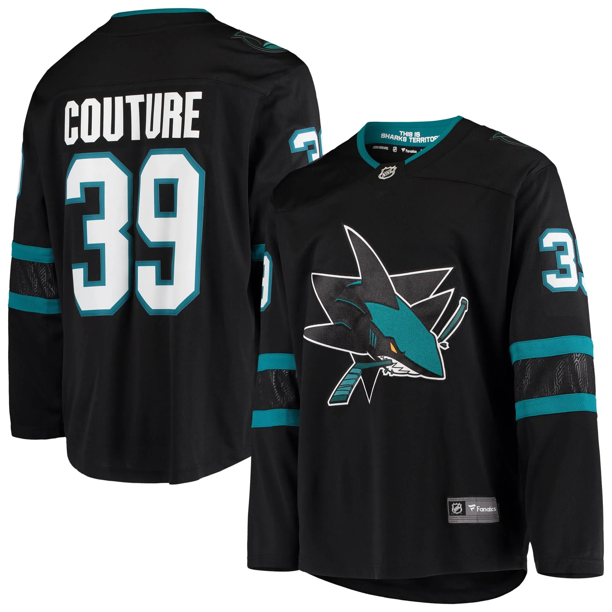 Logan Couture San Jose Sharks Fanatics Alternate Breakaway Jersey - Black