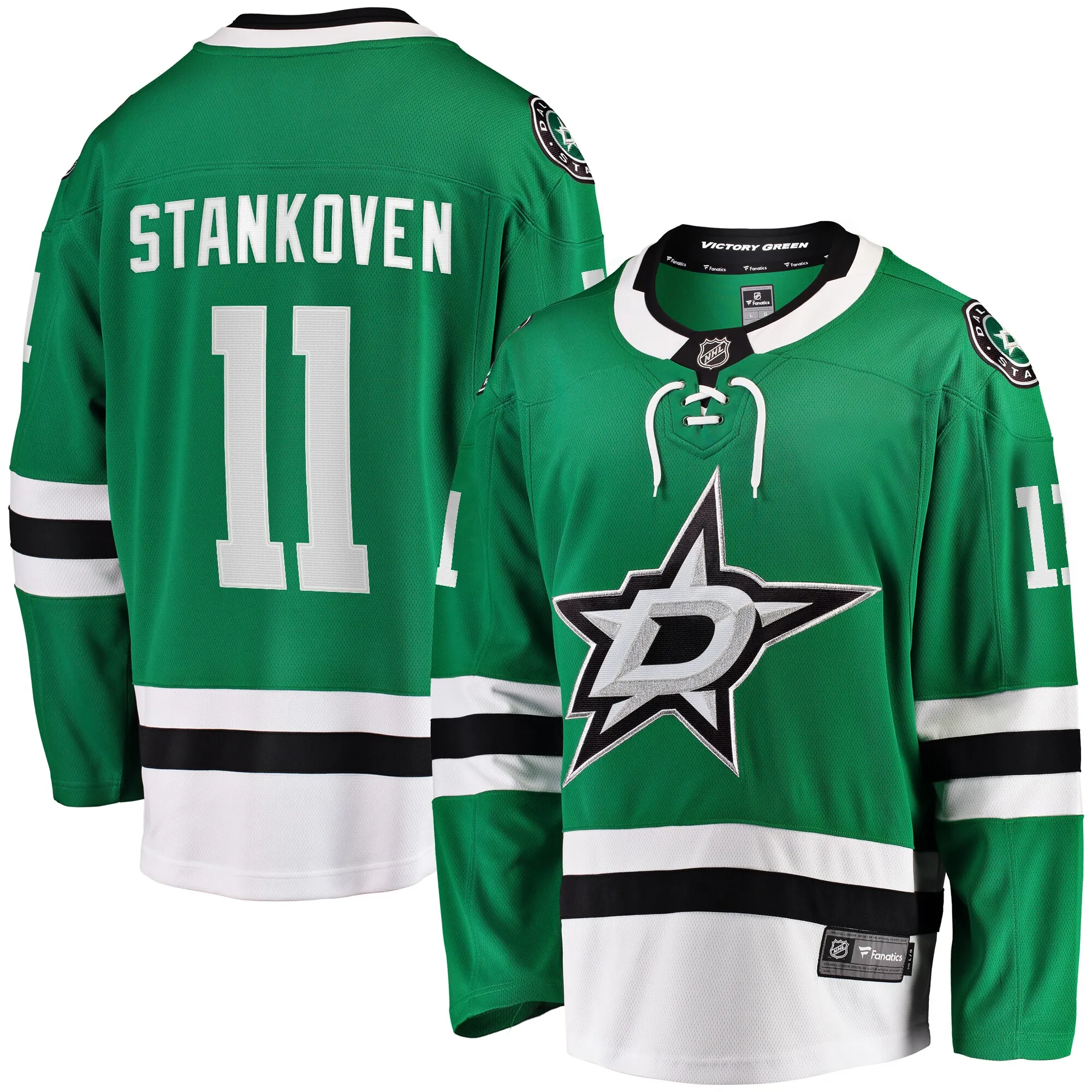 Logan Stankoven Dallas Stars Fanatics  Premier Breakaway Player Jersey - Kelly Green