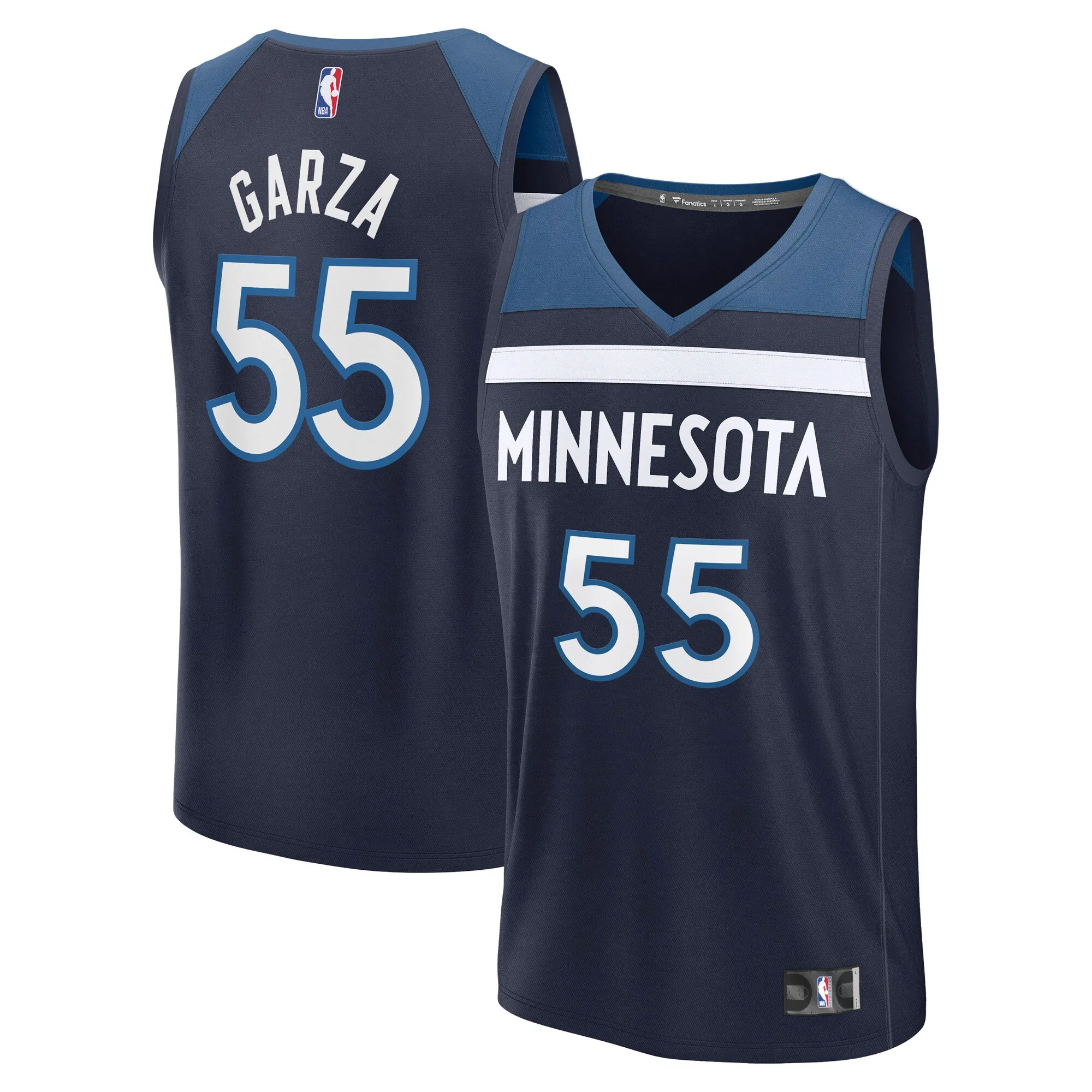 Luka Garza Minnesota Timberwolves Fanatics Fast Break Replica Player Jersey - Icon Edition - Navy