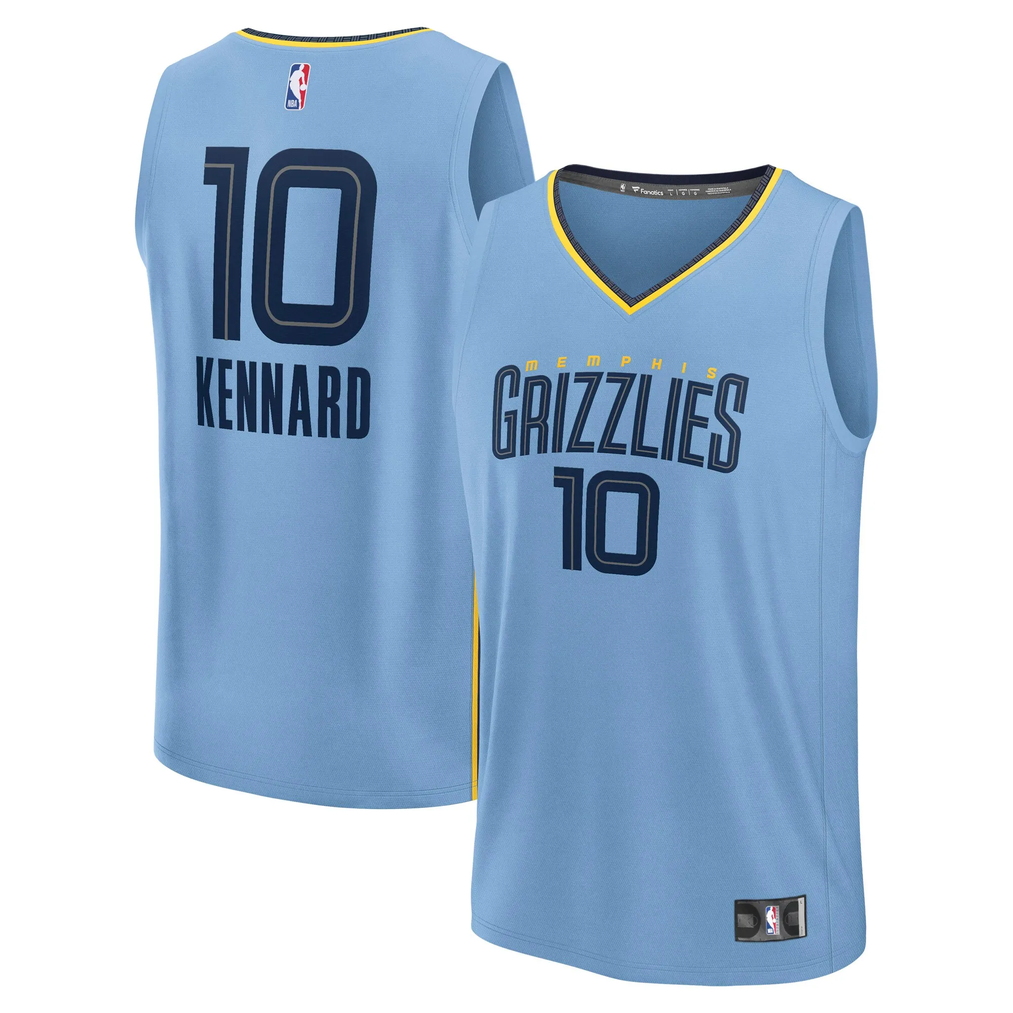 Luke Kennard Memphis Grizzlies Fanatics Fast Break Replica Player Jersey - Statement Edition - Light Blue