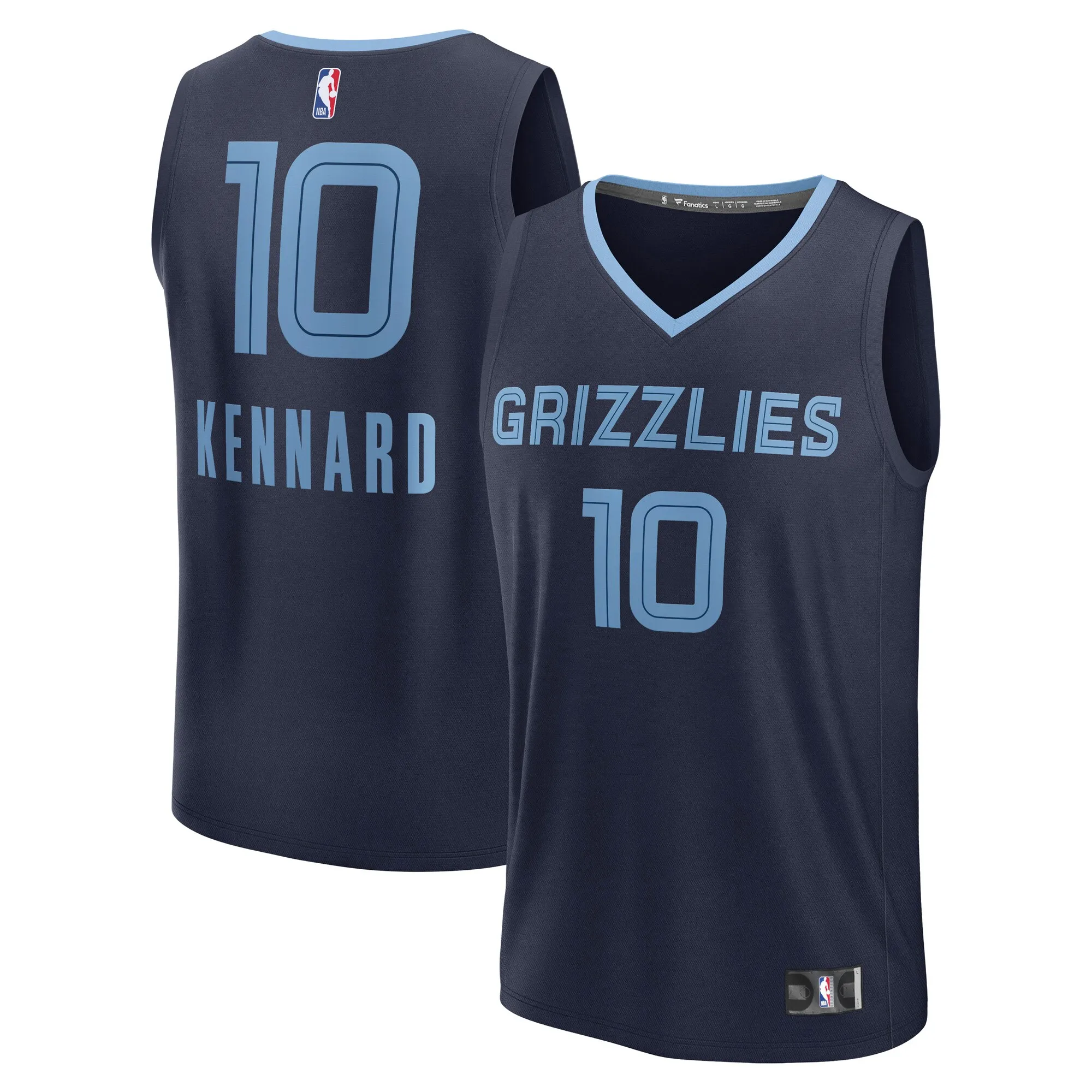 Luke Kennard Memphis Grizzlies Fanatics Fast Break Replica Player Jersey - Icon Edition - Navy