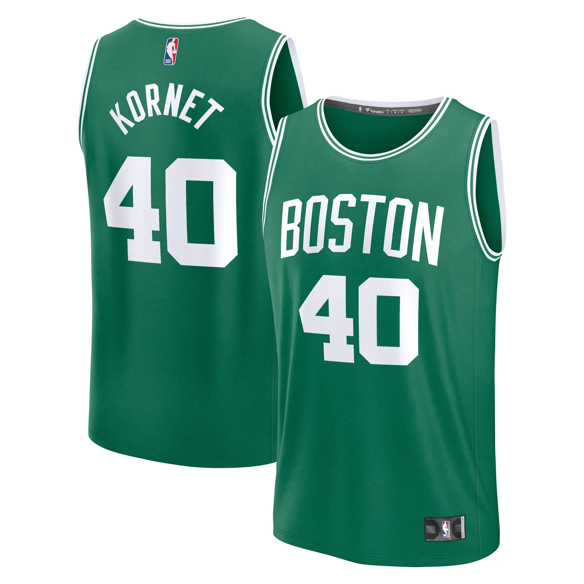 Luke Kornet Boston Celtics Fanatics Fast Break Replica Player Jersey - Icon Edition - Kelly Green