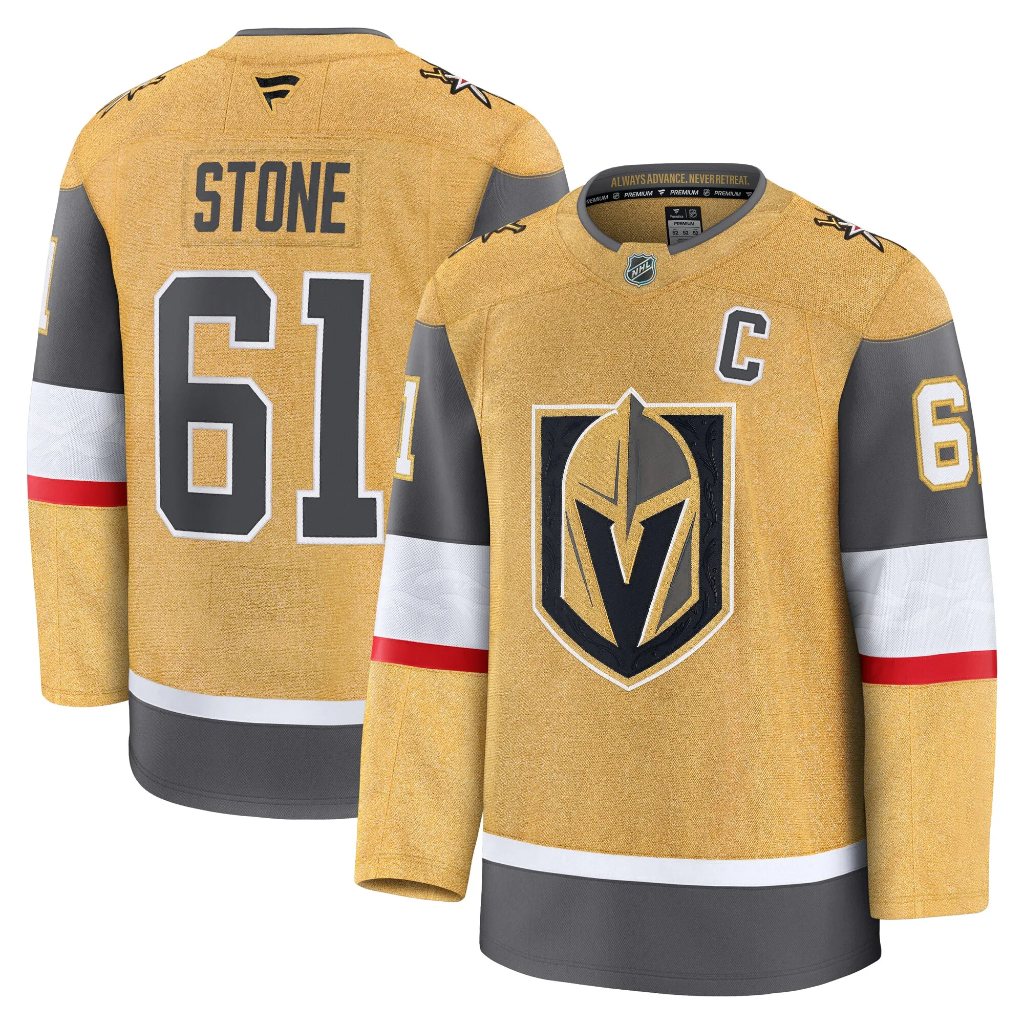 Mark Stone Vegas Golden Knights Fanatics Home Premium Jersey - Gold