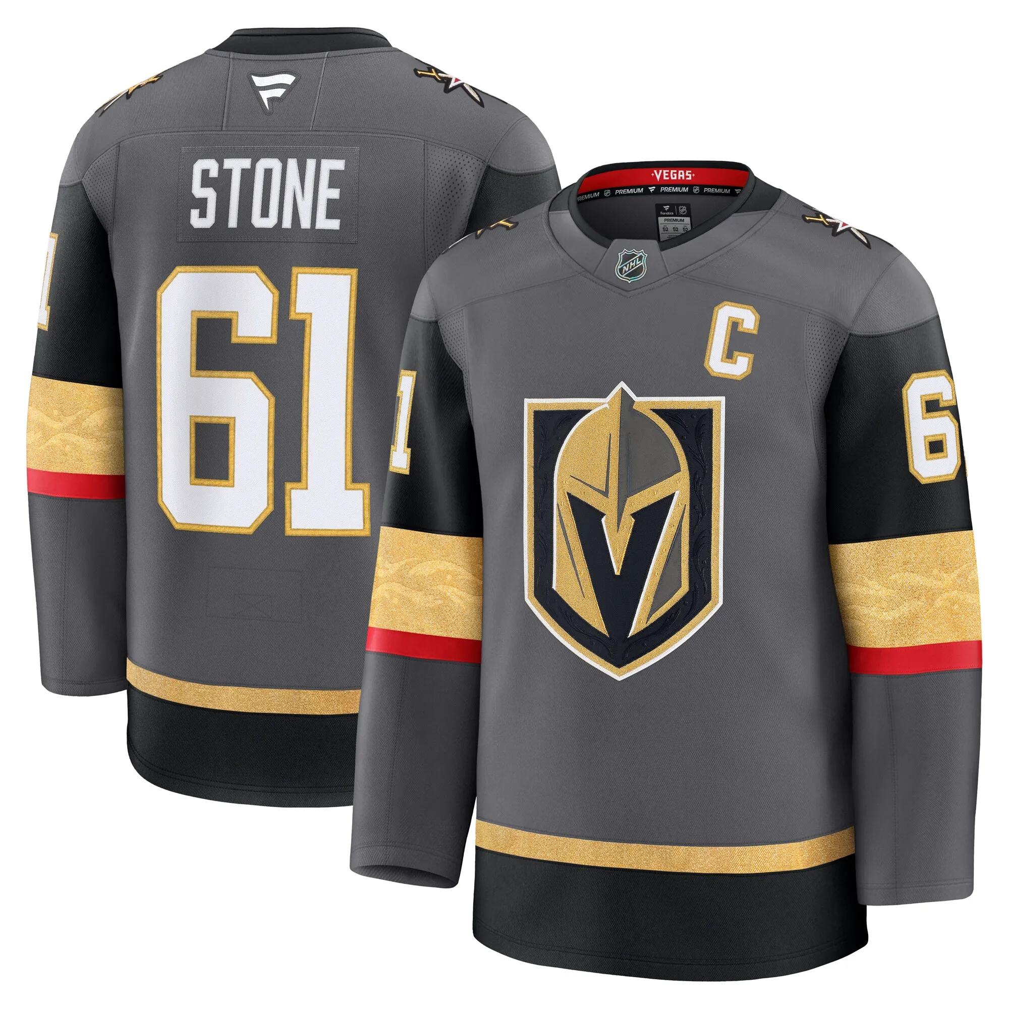 Mark Stone Vegas Golden Knights Fanatics Alternate Premium Jersey - Gray