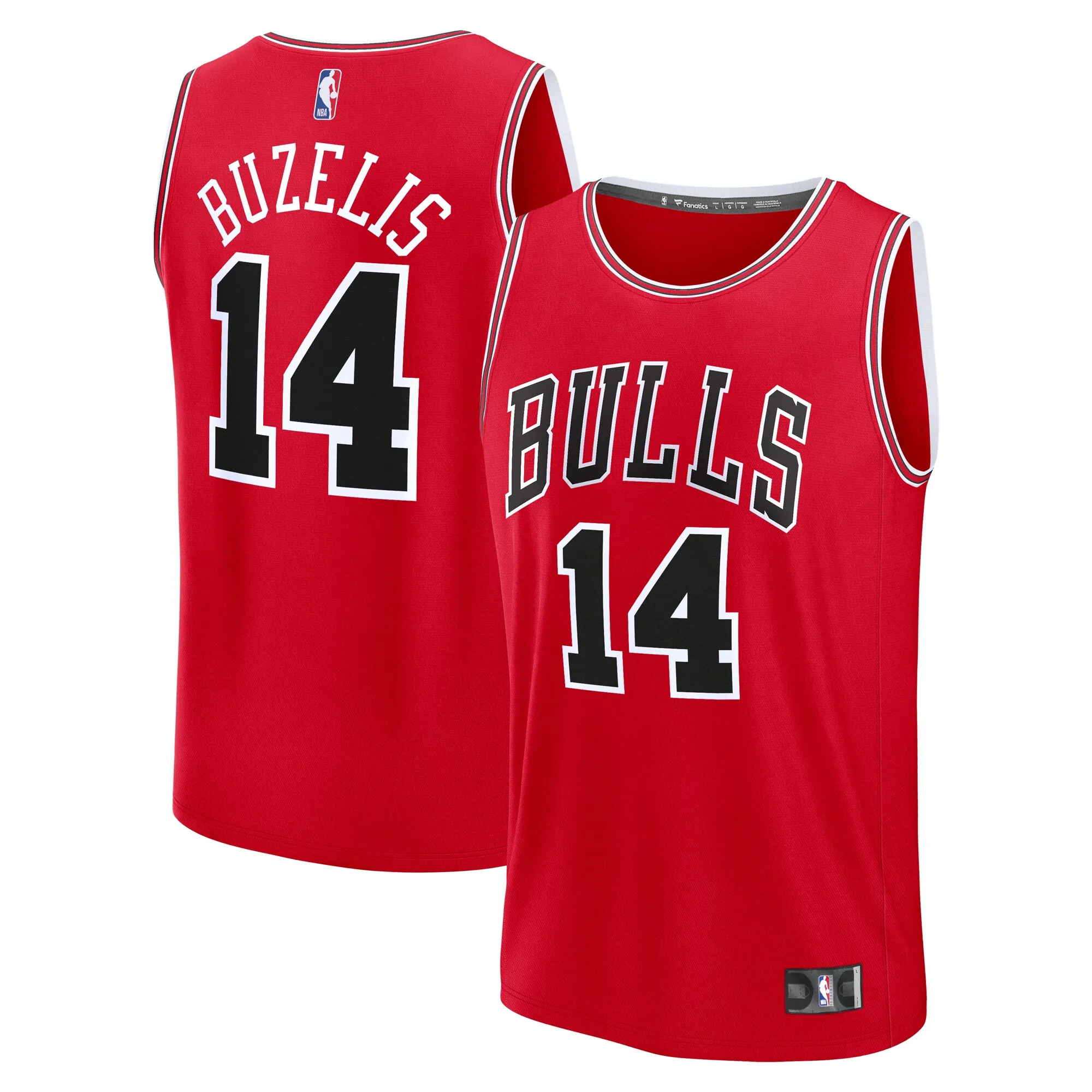 Matas Buzelis Chicago Bulls Fanatics Fast Break Replica Player Jersey - Icon Edition - Red