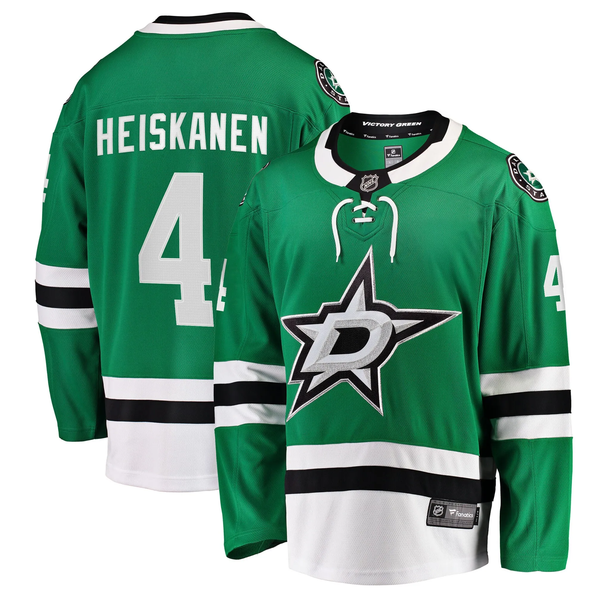 Miro Heiskanen Dallas Stars Fanatics Team Color Breakaway Player Jersey - Kelly Green