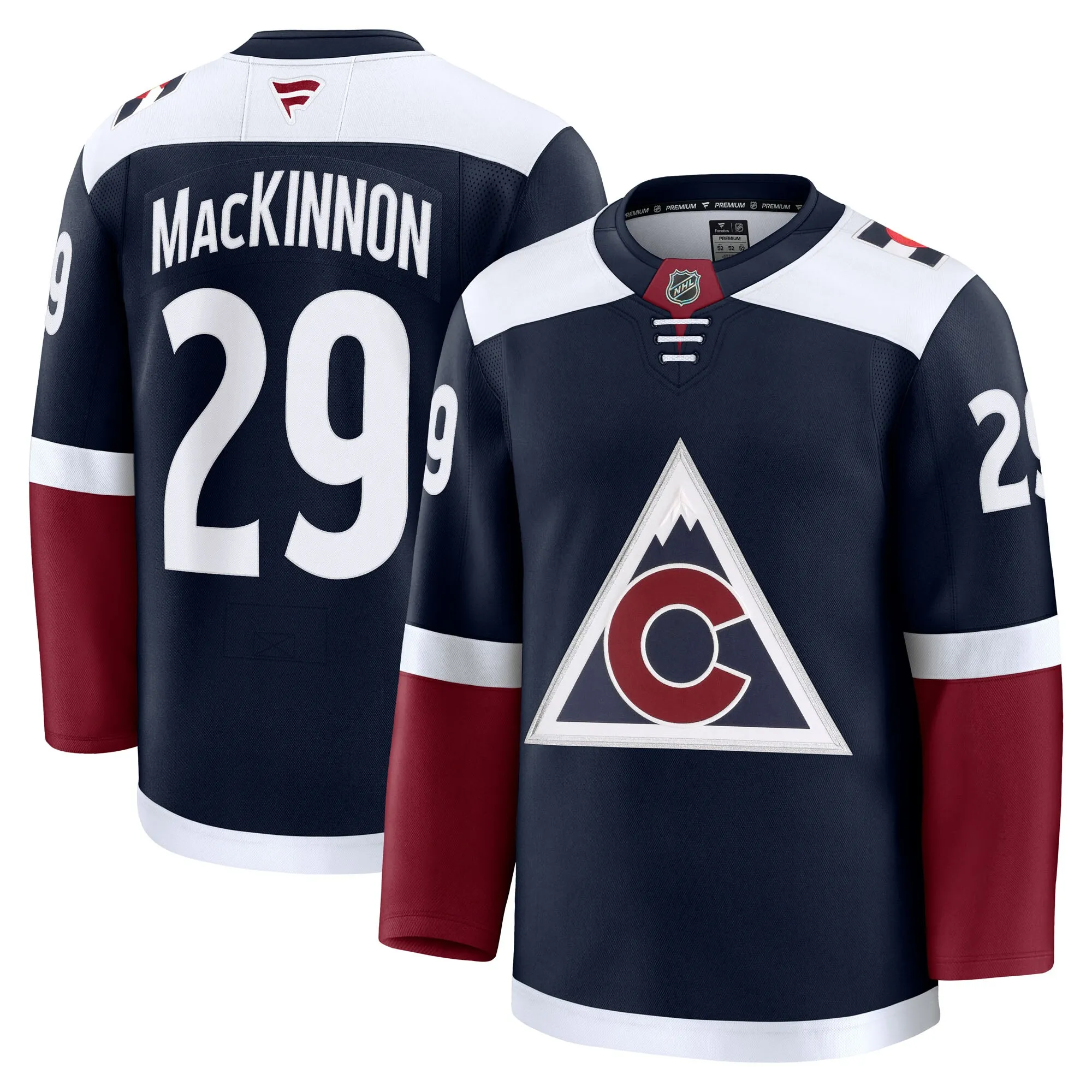 Nathan MacKinnon Colorado Avalanche Fanatics Alternate Premium Jersey - Navy