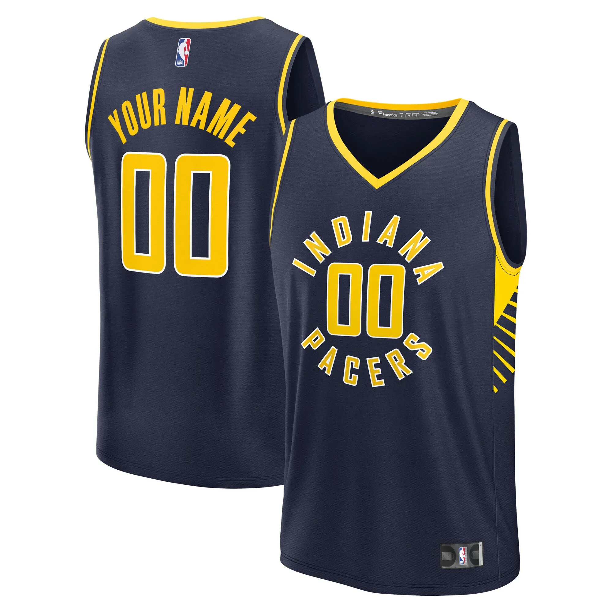Indiana Pacers Fanatics Fast Break Custom Jersey - Icon Edition - Navy