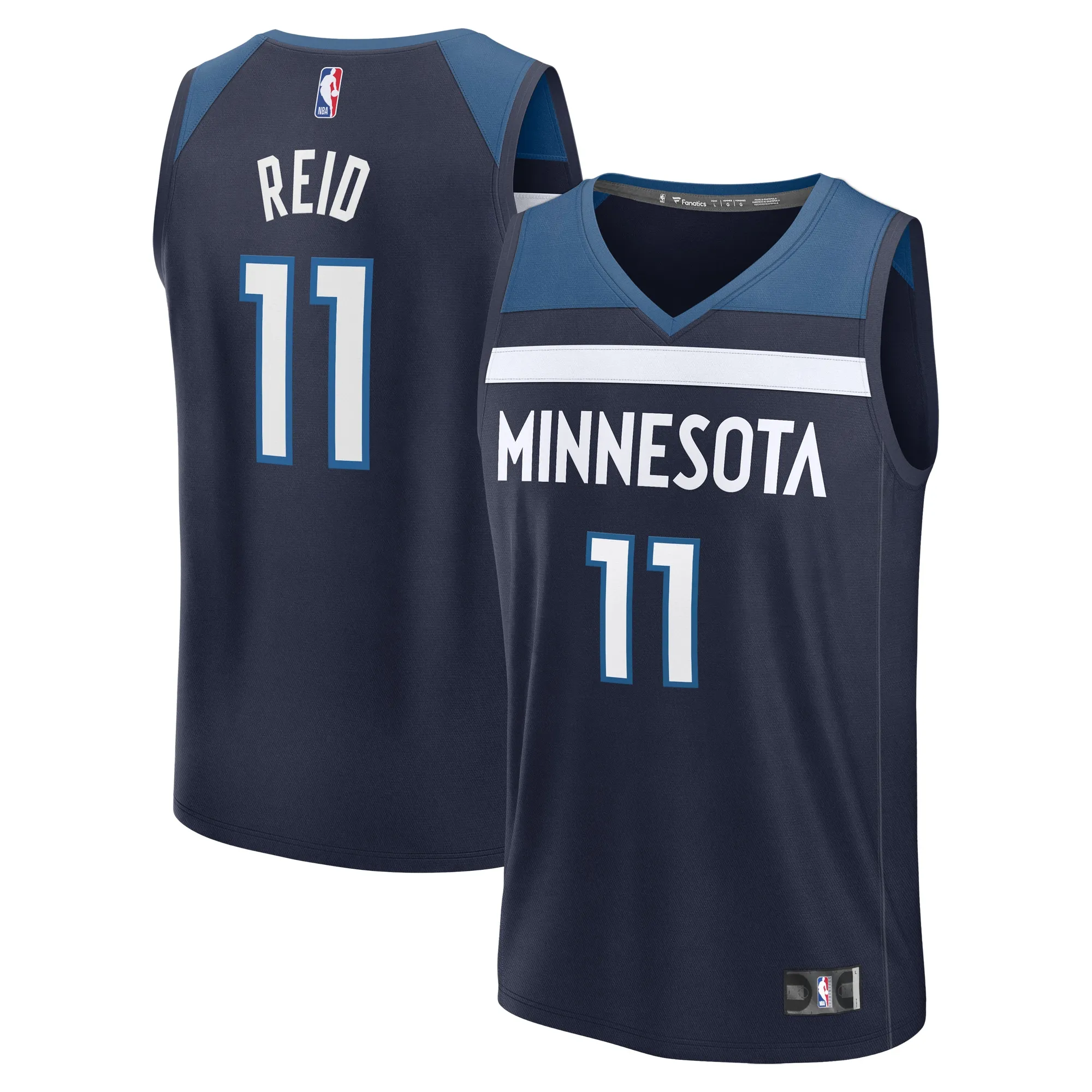 Naz Reid Minnesota Timberwolves Fanatics Fast Break Replica Player Jersey - Icon Edition - Navy