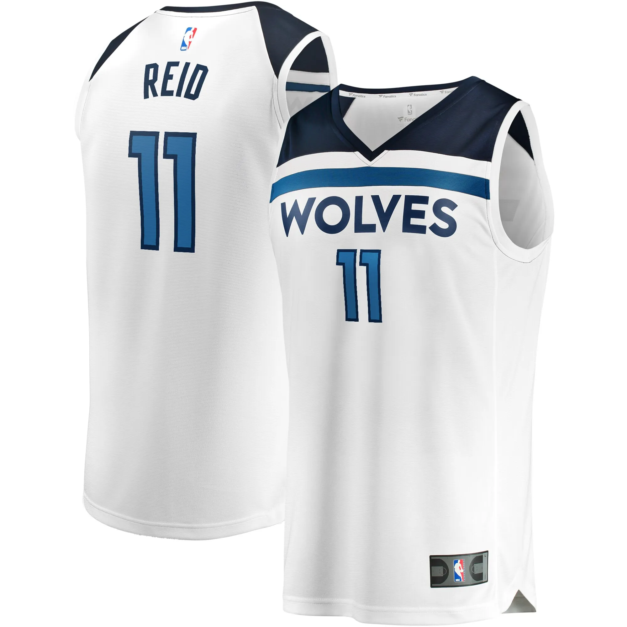 Naz Reid Minnesota Timberwolves Fanatics Fast Break Replica Player Jersey White - Association Edition