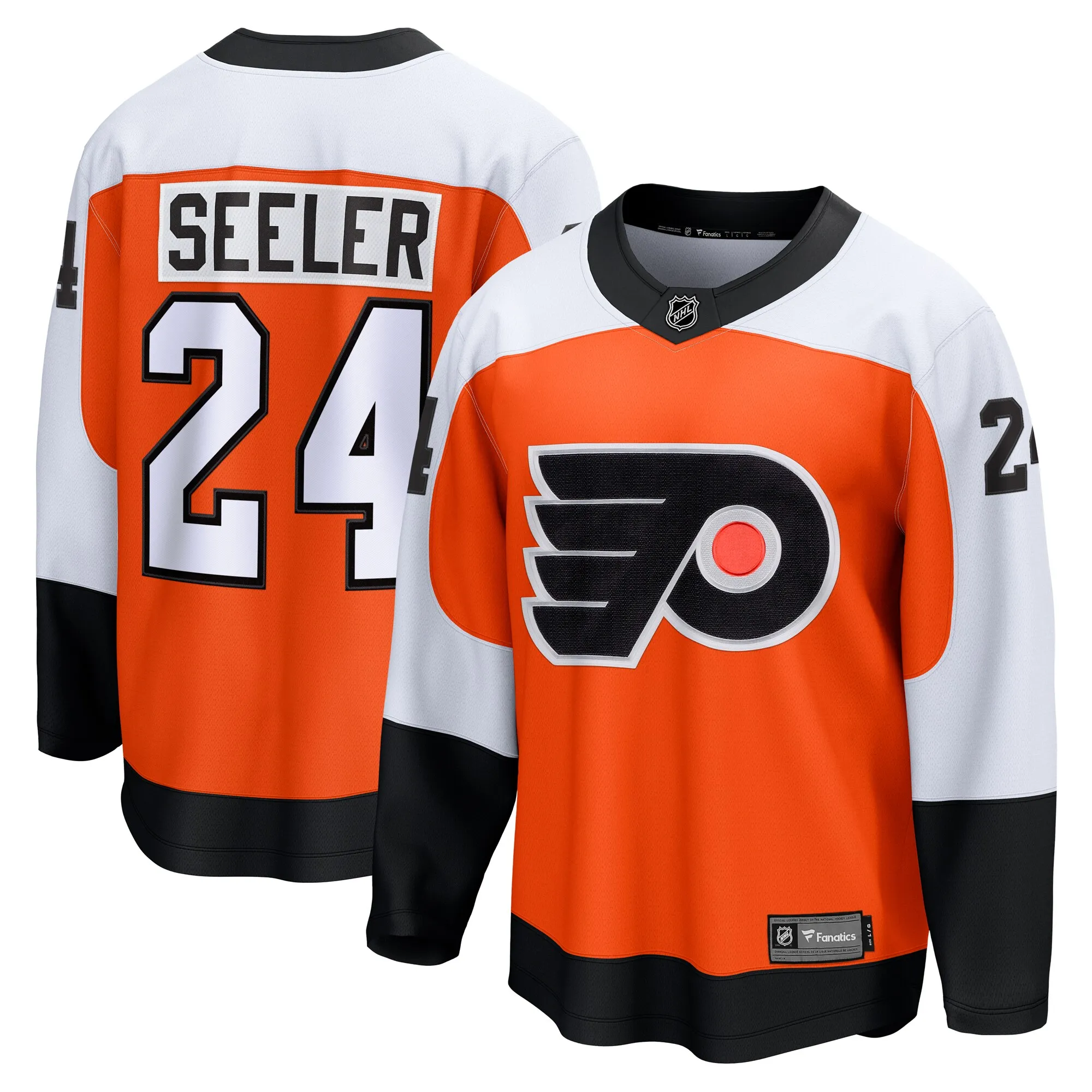 Nick Seeler Philadelphia Flyers Fanatics Home Breakaway Jersey - Orange