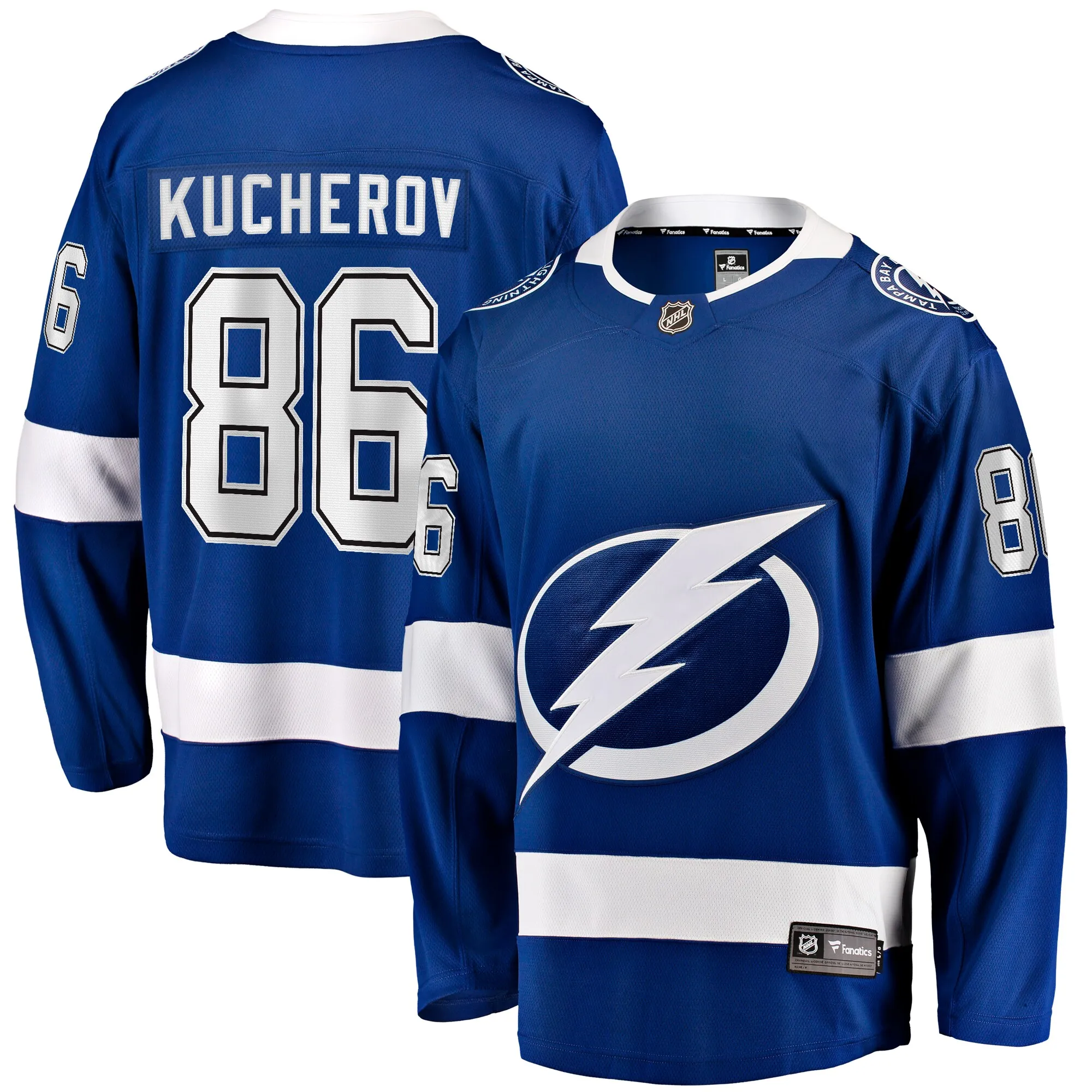 Nikita Kucherov Tampa Bay Lightning Fanatics Home Breakaway Jersey - Blue