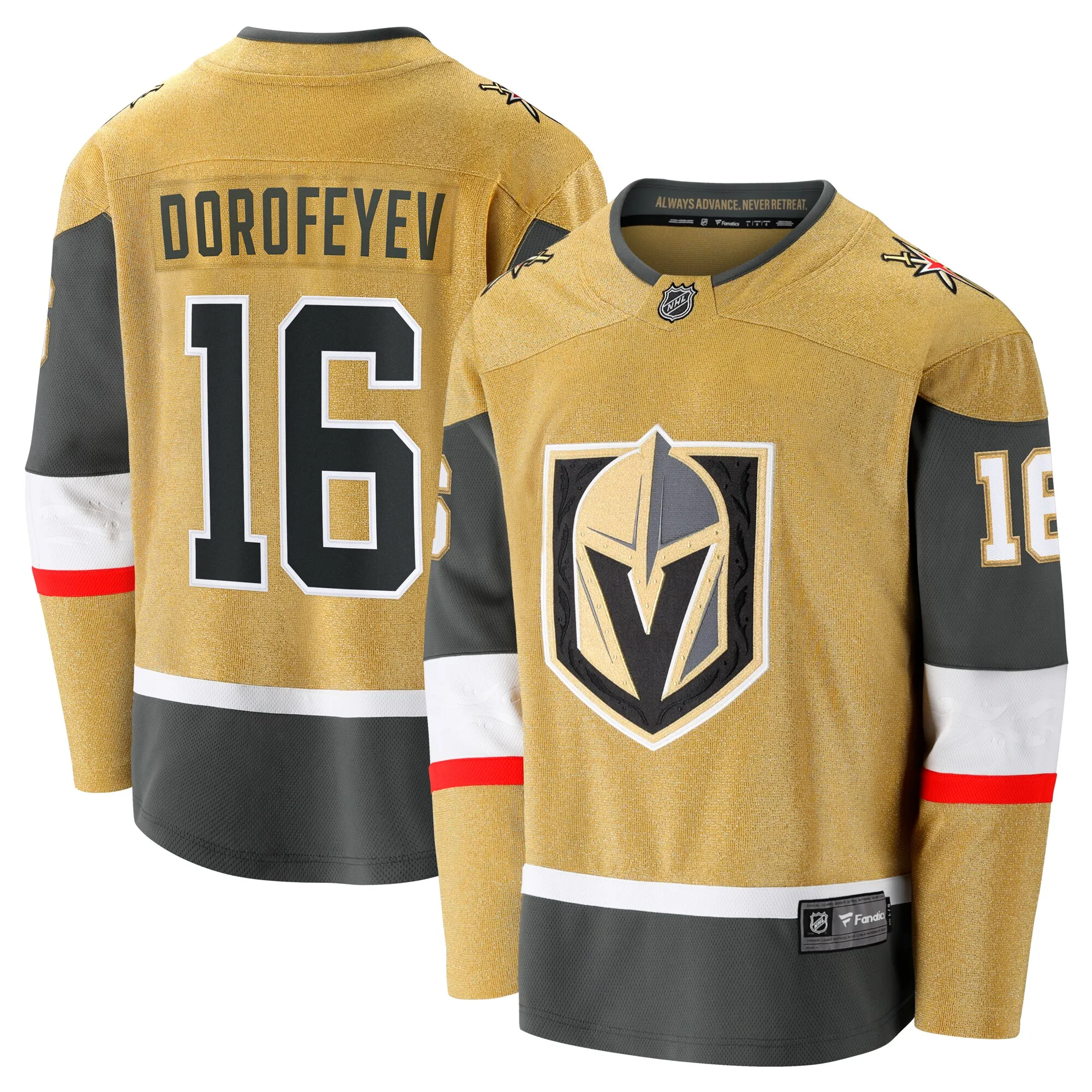 Pavel Dorofeyev Vegas Golden Knights Fanatics  Premier Breakaway Player Jersey - Gold