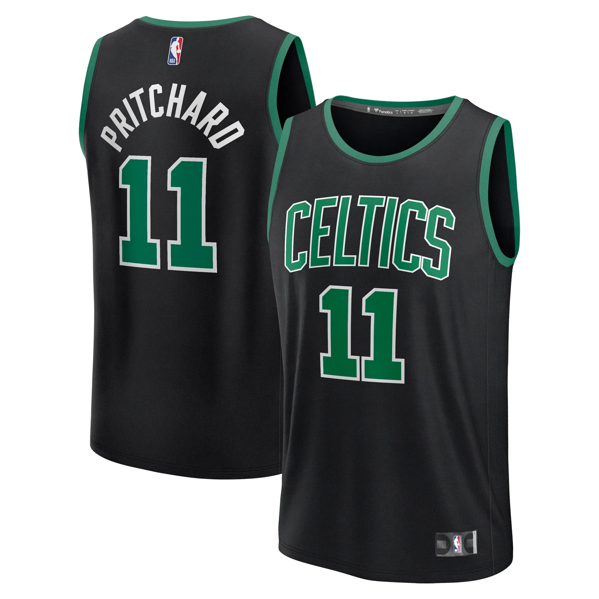 Payton Pritchard Boston Celtics Fanatics Fast Break Replica Player Jersey - Statement Edition - Black