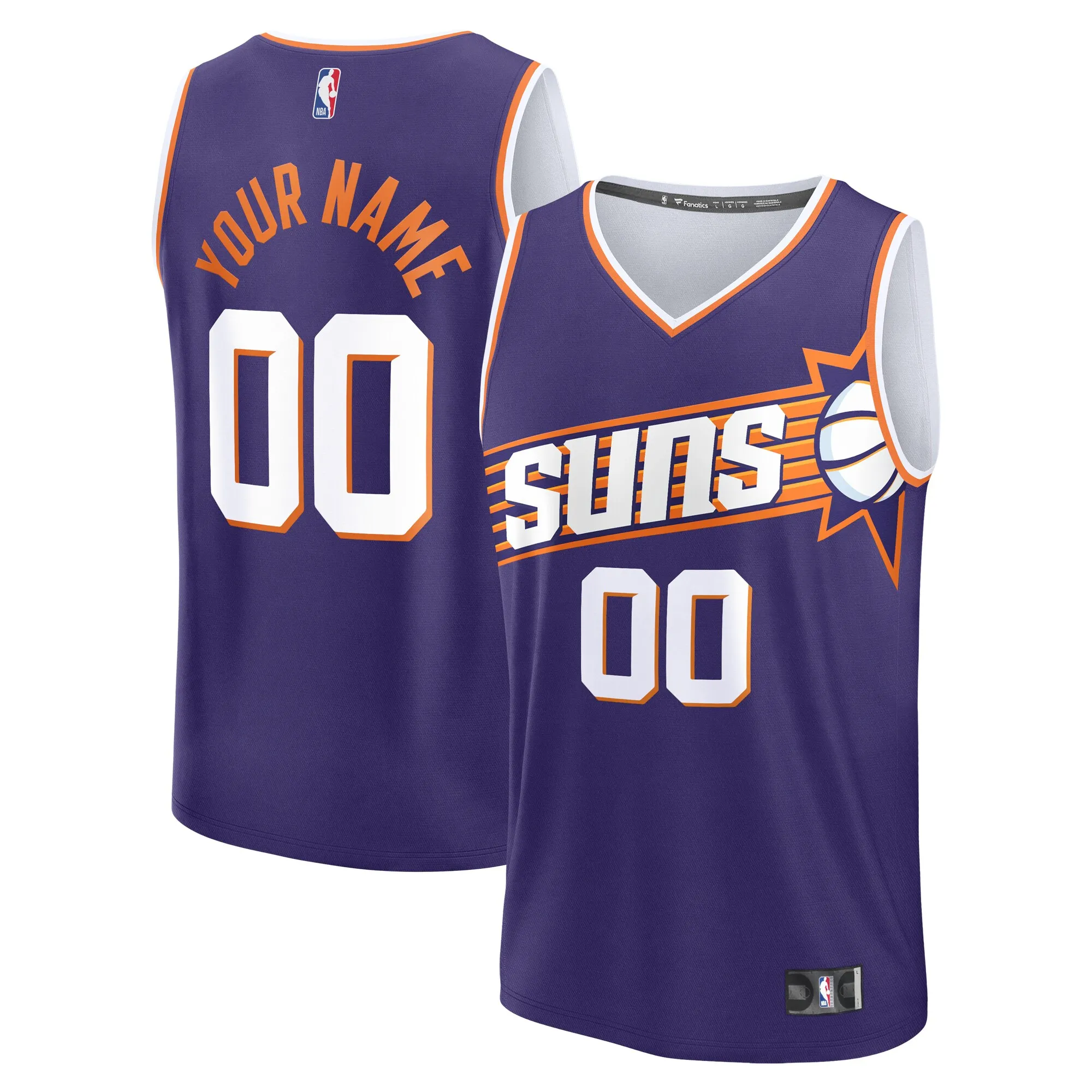 Phoenix Suns Fanatics Fast Break Custom Jersey - Icon Edition - Purple