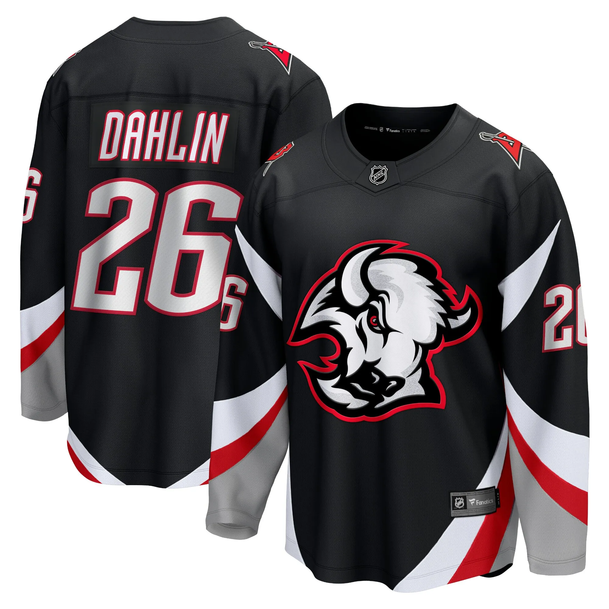 Rasmus Dahlin Buffalo Sabres Fanatics Alternate Premier Breakaway Player Jersey - Black