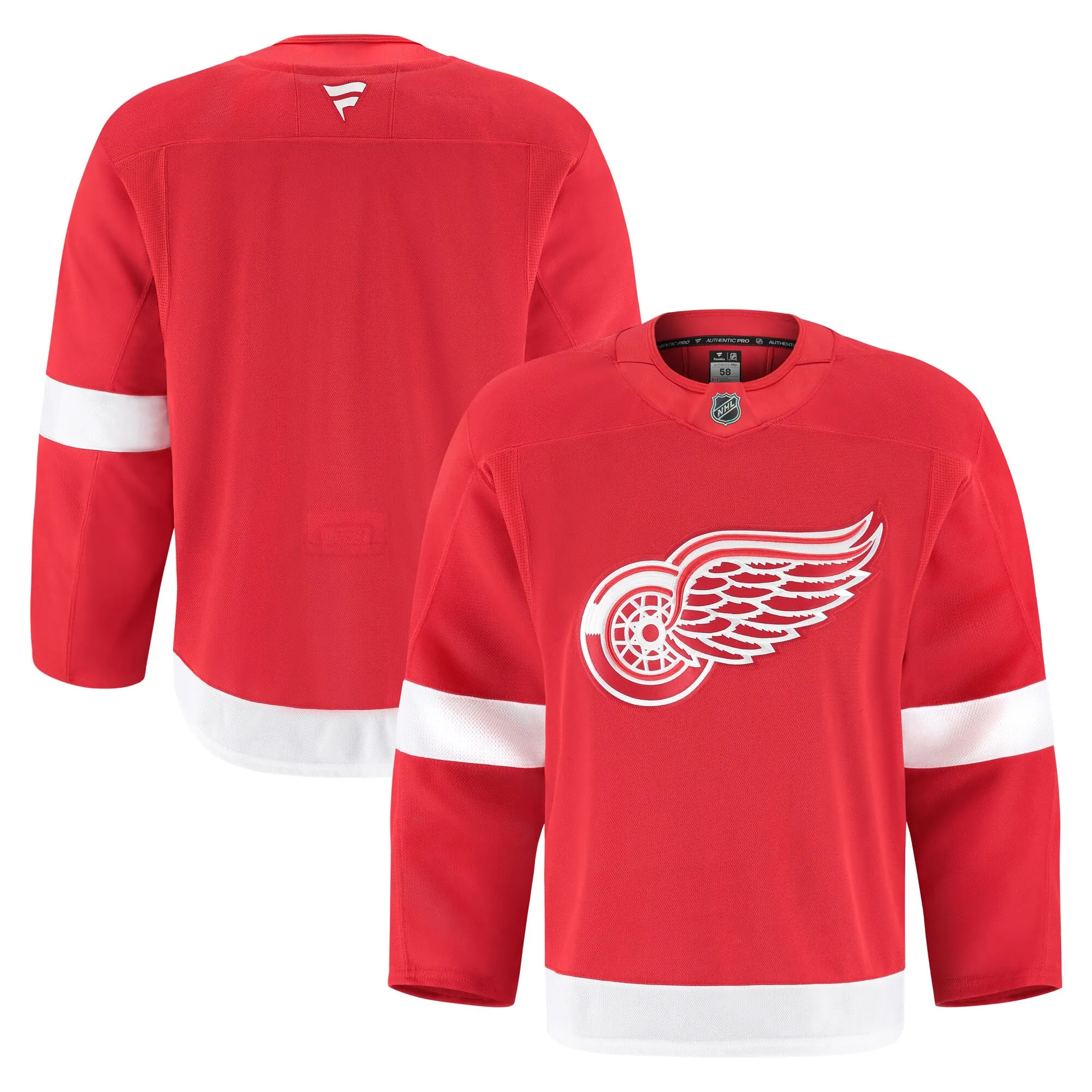 Detroit Red Wings Fanatics Home Authentic Pro Jersey - Red