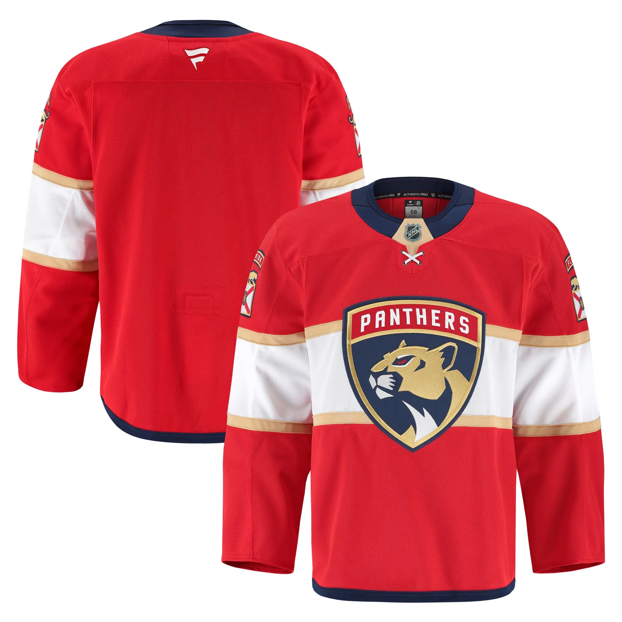 Florida Panthers Fanatics Home Authentic Pro Jersey - Red
