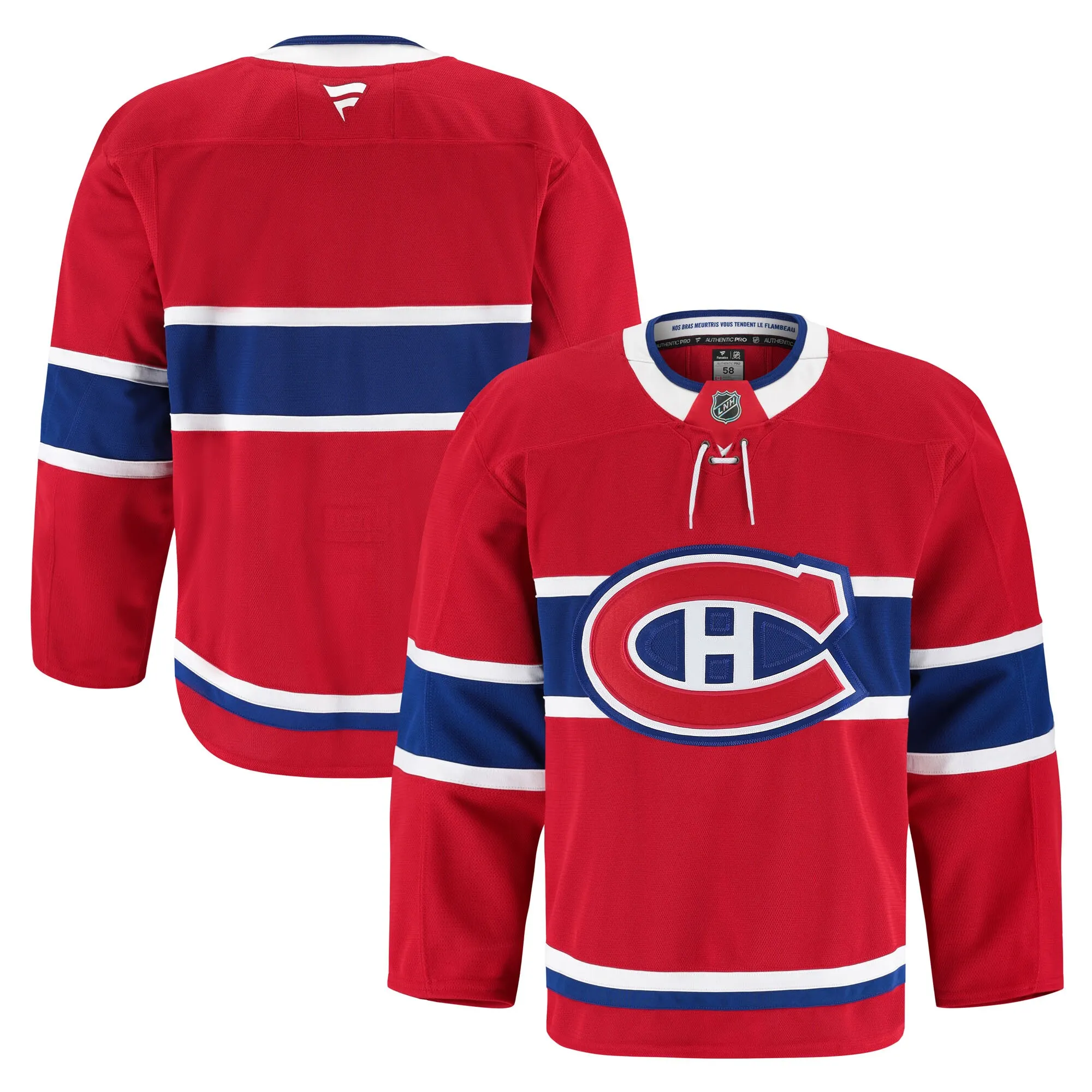 Montreal Canadiens Fanatics Home Authentic Pro Jersey - Red