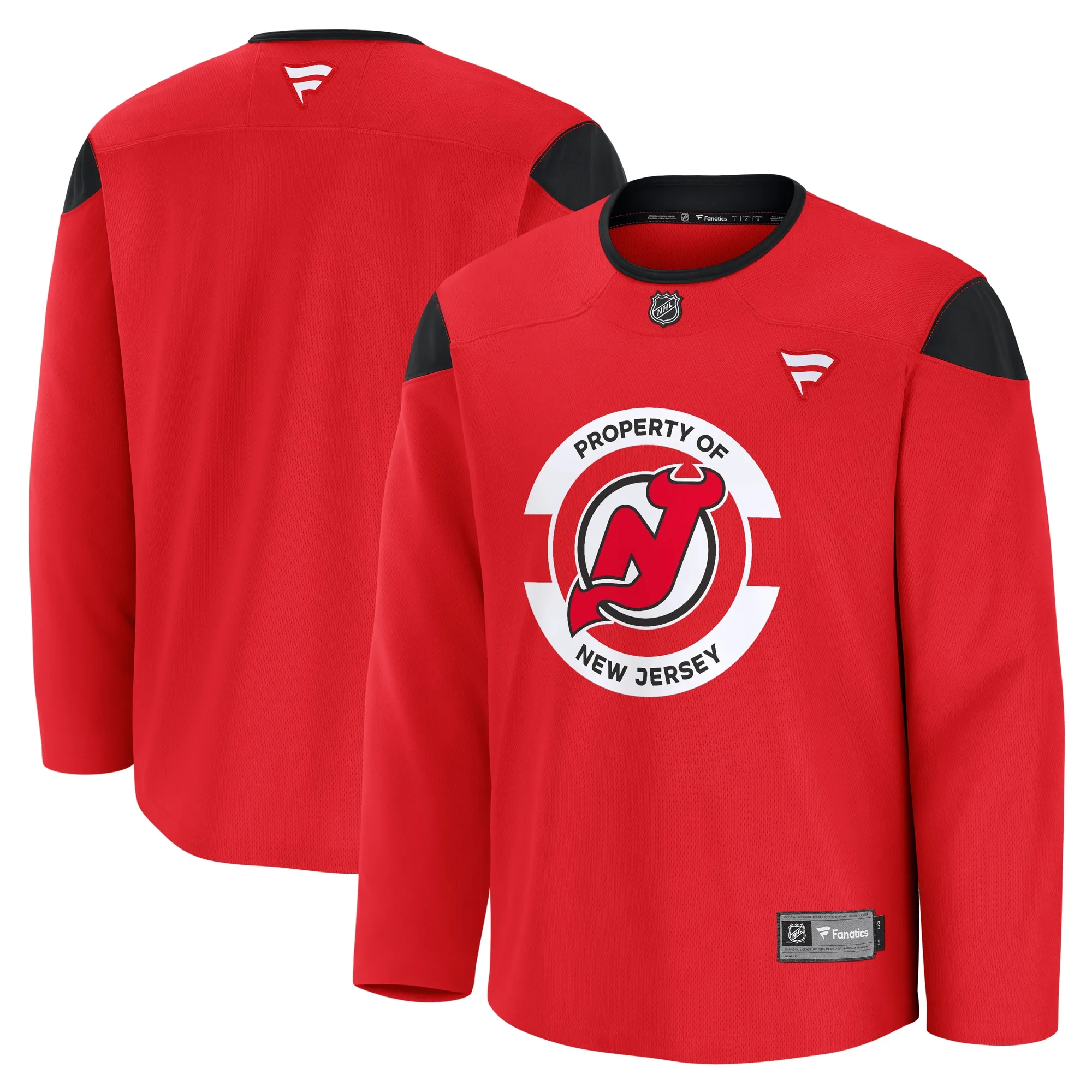 New Jersey Devils Fanatics Team Practice Jersey - Red