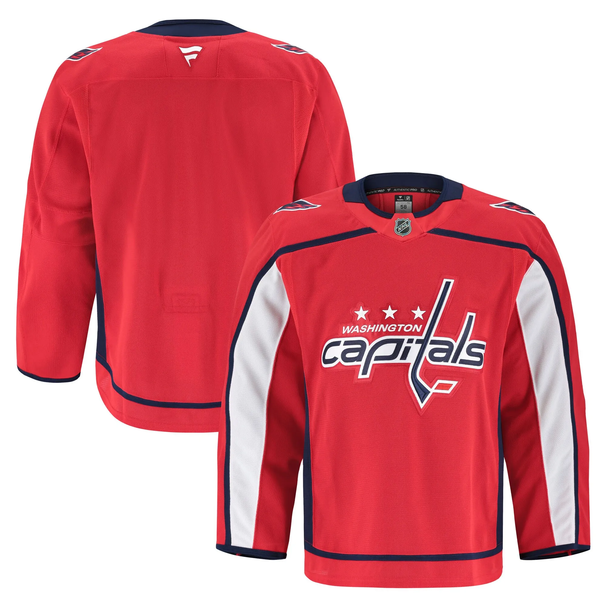Washington Capitals Fanatics Home Authentic Pro Jersey - Red