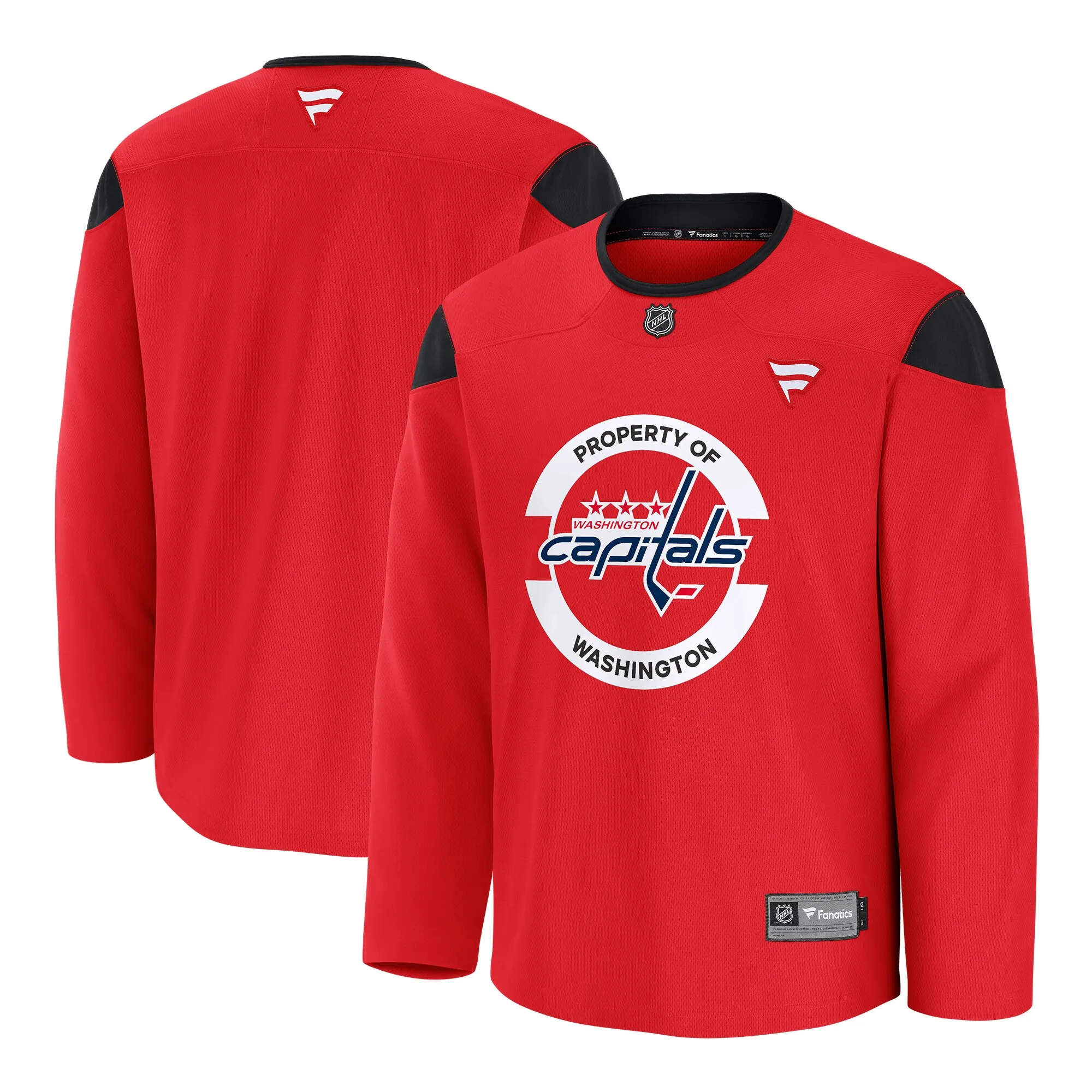 Washington Capitals Fanatics Home Practice Jersey - Red