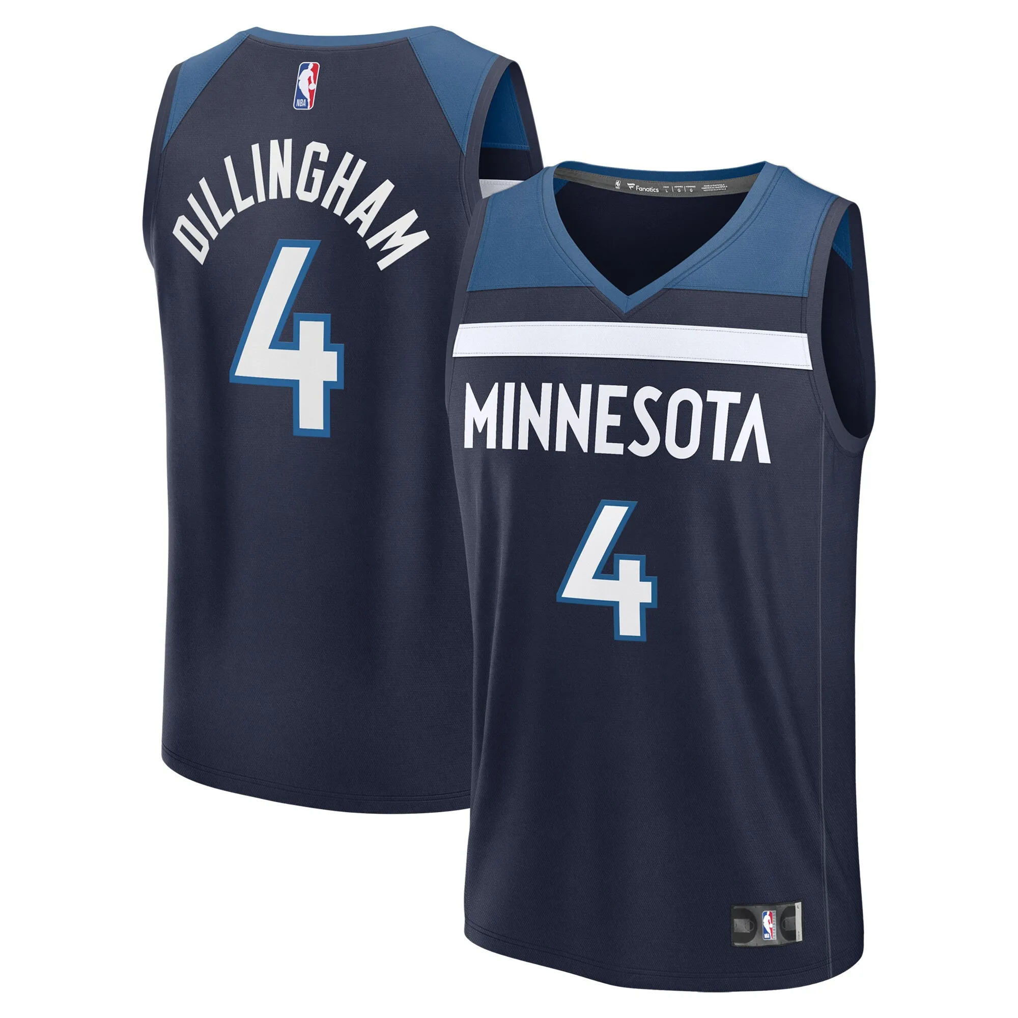 Rob Dillingham  Minnesota Timberwolves Fanatics 2024 NBA Draft Fast Break Player Jersey - Icon Edition - Navy