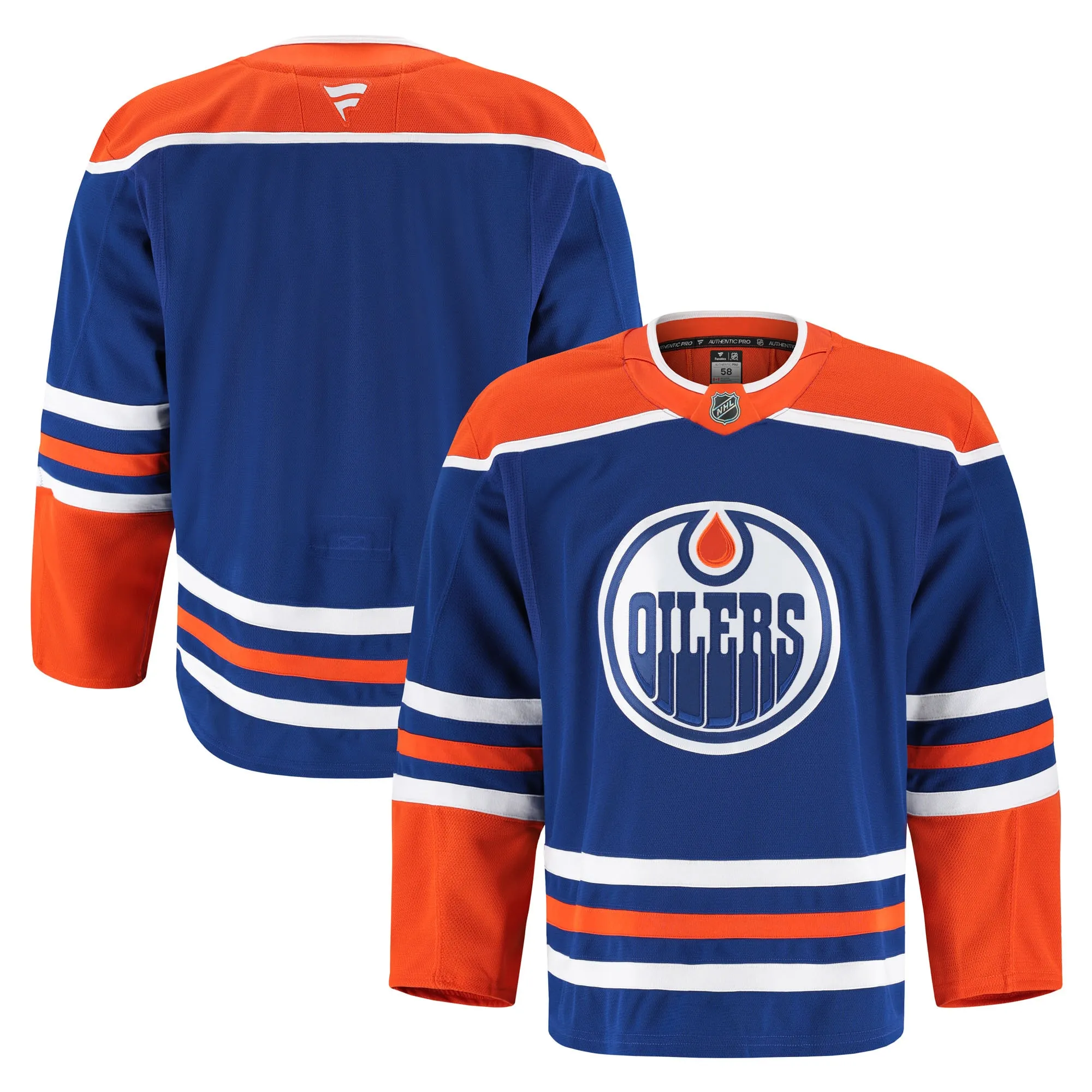 Edmonton Oilers Fanatics Home Authentic Pro Jersey - Royal
