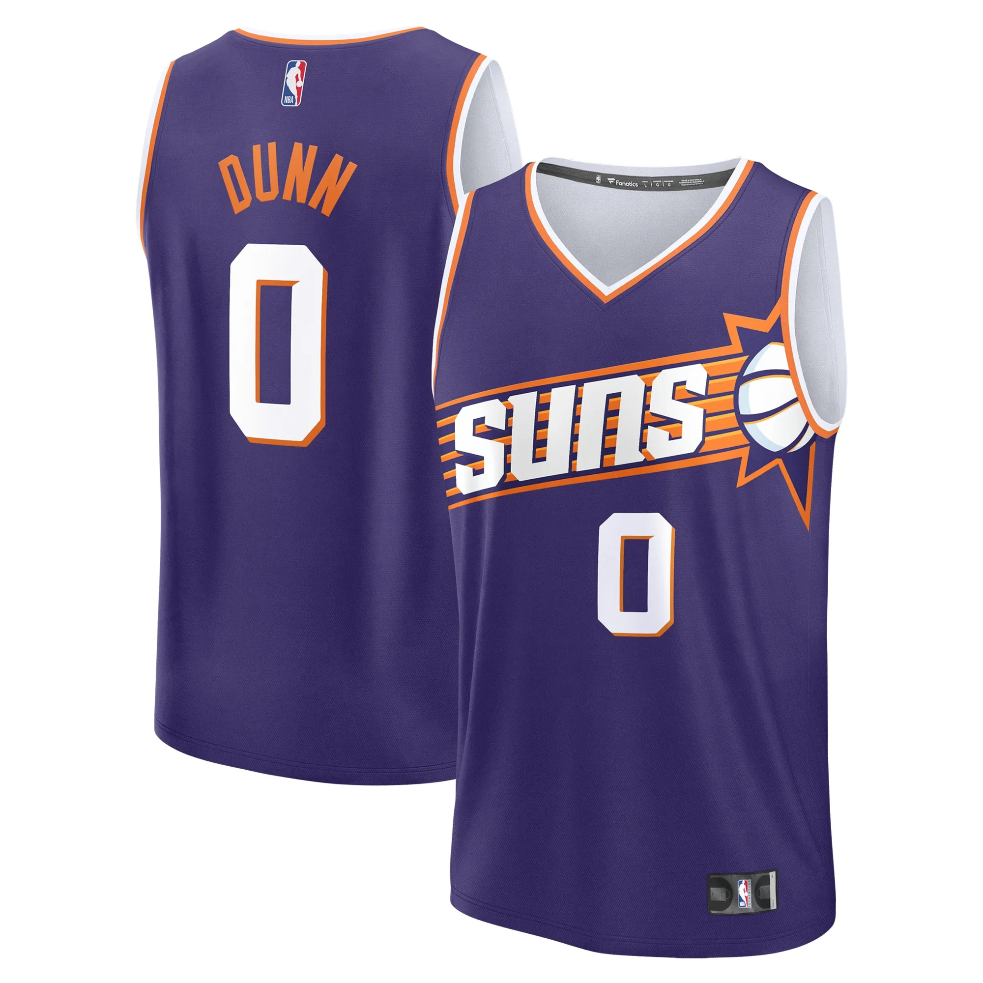 Ryan Dunn  Phoenix Suns Fanatics 2024 NBA Draft Fast Break Player Jersey - Icon Edition - Purple
