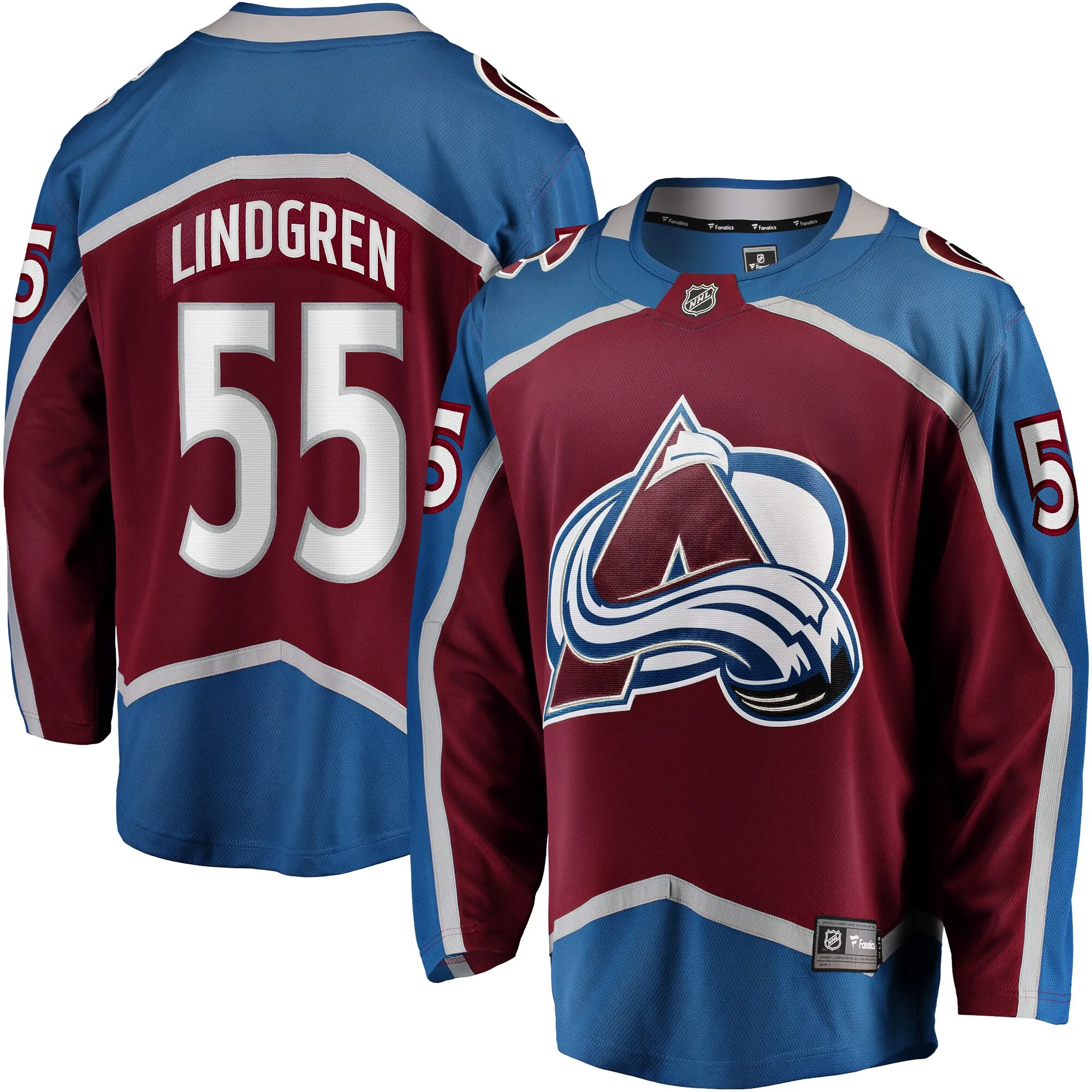 Ryan Lindgren Colorado Avalanche Fanatics Home Breakaway Jersey - Burgundy