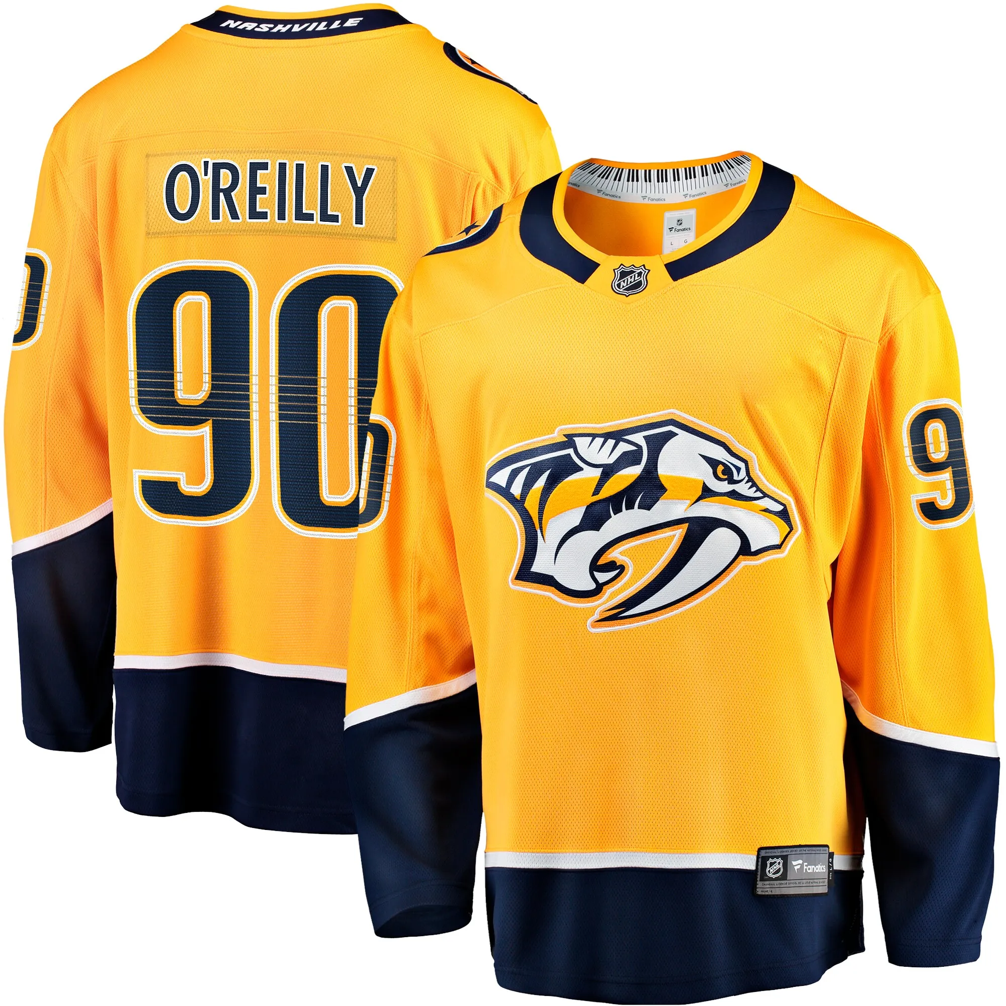 Ryan O'Reilly Nashville Predators Fanatics Home Premier Breakaway Player Jersey - Gold