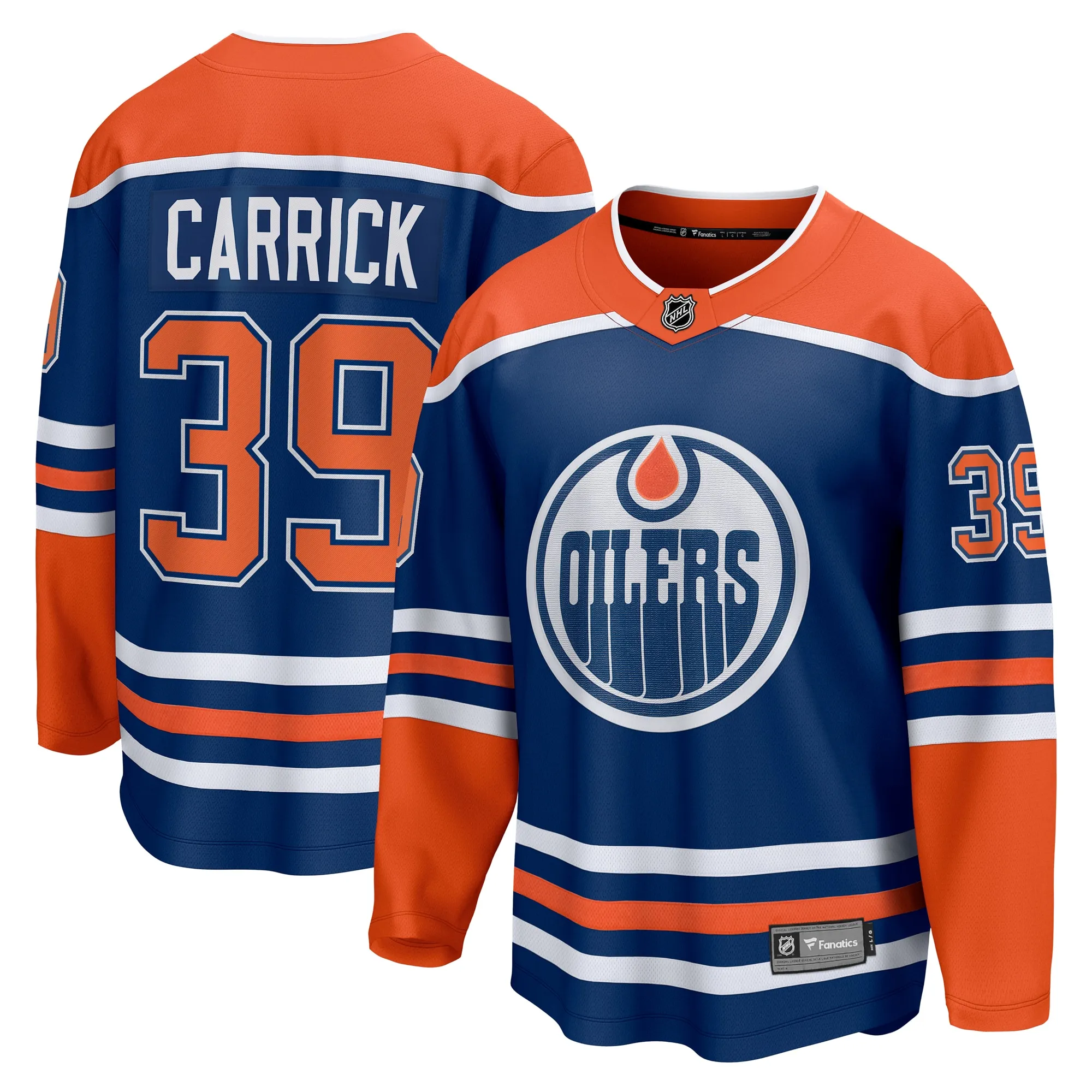 Sam Carrick Edmonton Oilers Fanatics Home Premier Breakaway Player Jersey - Royal