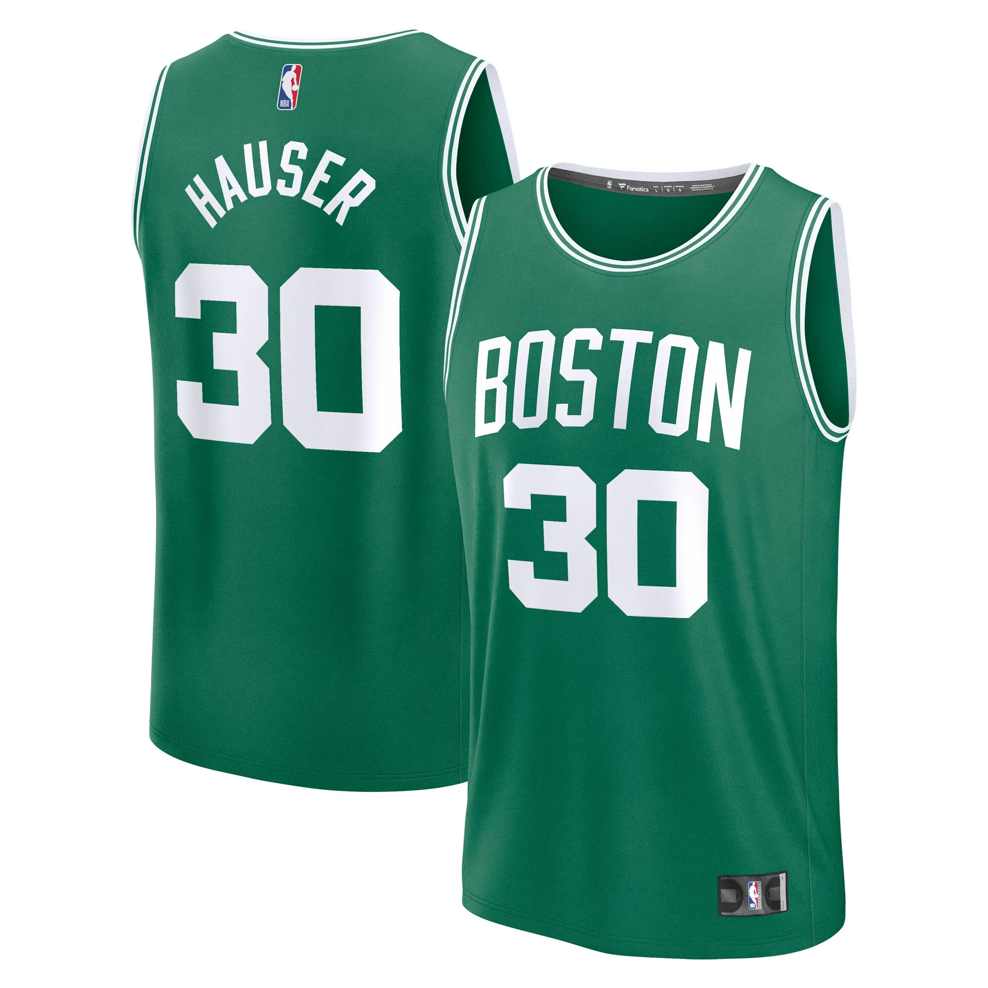Sam Hauser Boston Celtics Fanatics Fast Break Replica Player Jersey - Icon Edition - Kelly Green