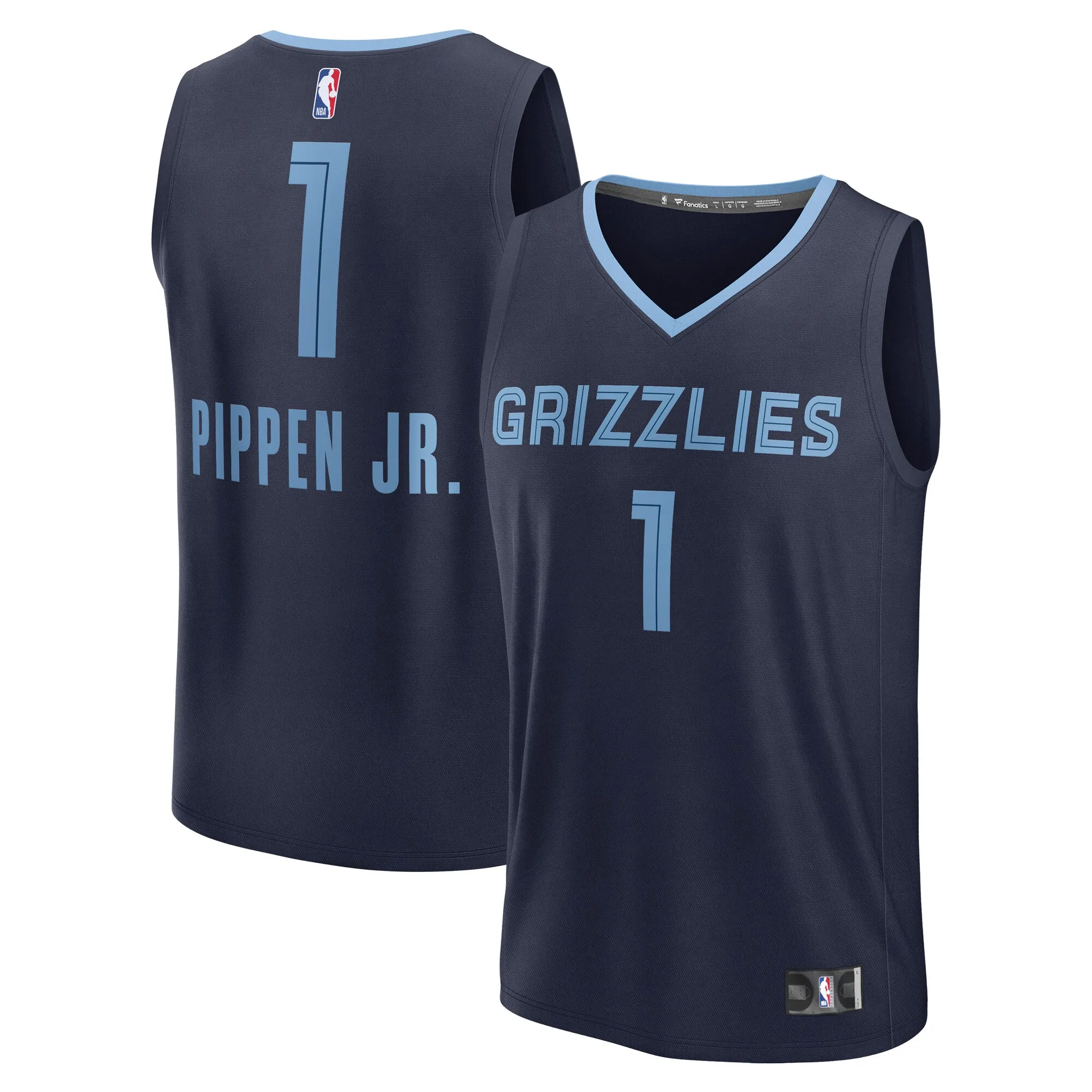 Scotty Pippen Jr. Memphis Grizzlies Fanatics Fast Break Replica Player Jersey - Icon Edition - Navy