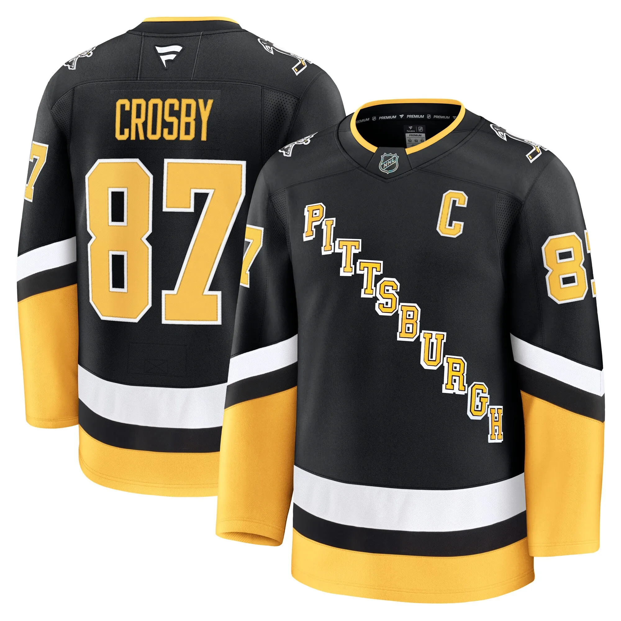 Sidney Crosby Pittsburgh Penguins Fanatics Alternate Premium Jersey - Black