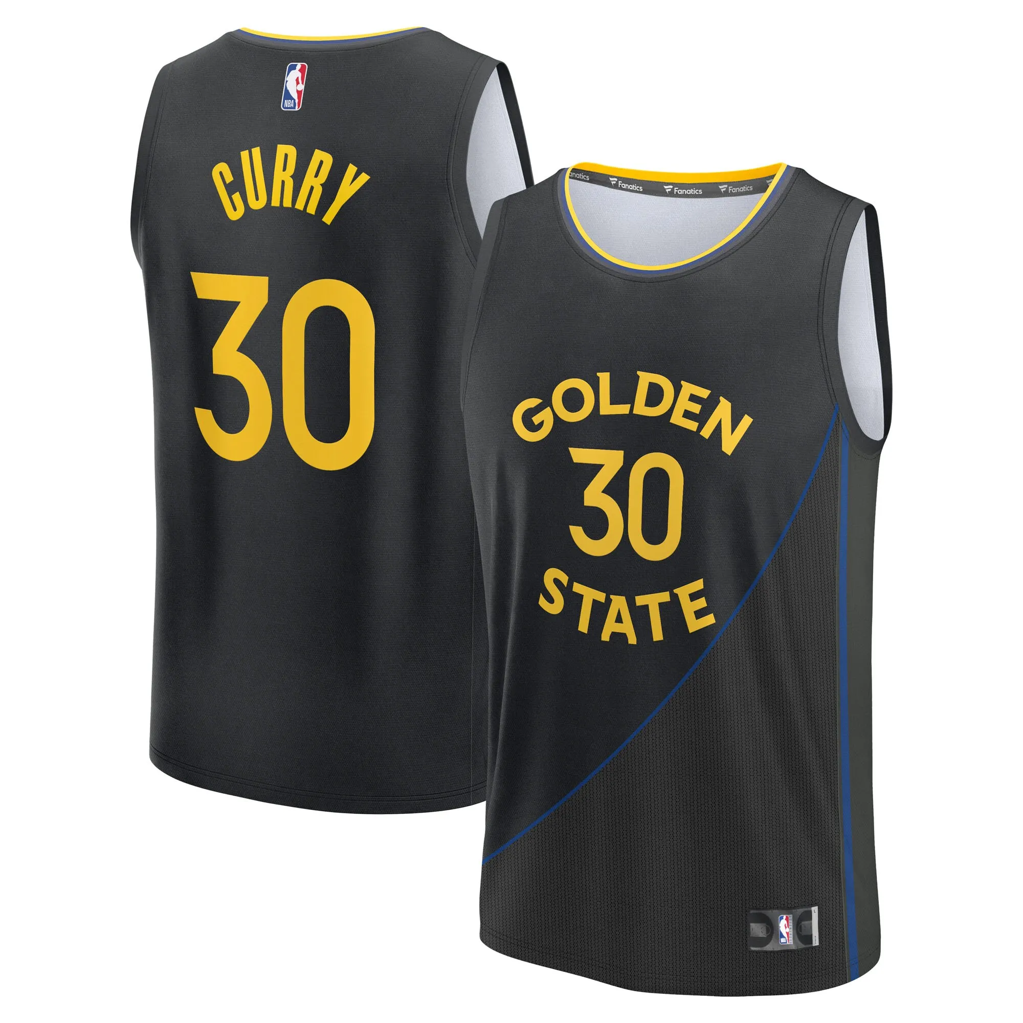 Stephen Curry Golden State Warriors Fanatics Fast Break Replica Player Jersey - Statement Edition - Black