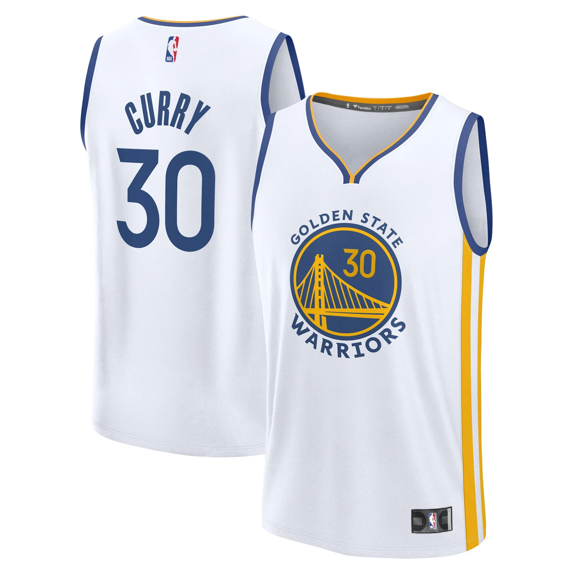 Stephen Curry Golden State Warriors Fanatics Fast Break Replica Jersey - Association Edition - White