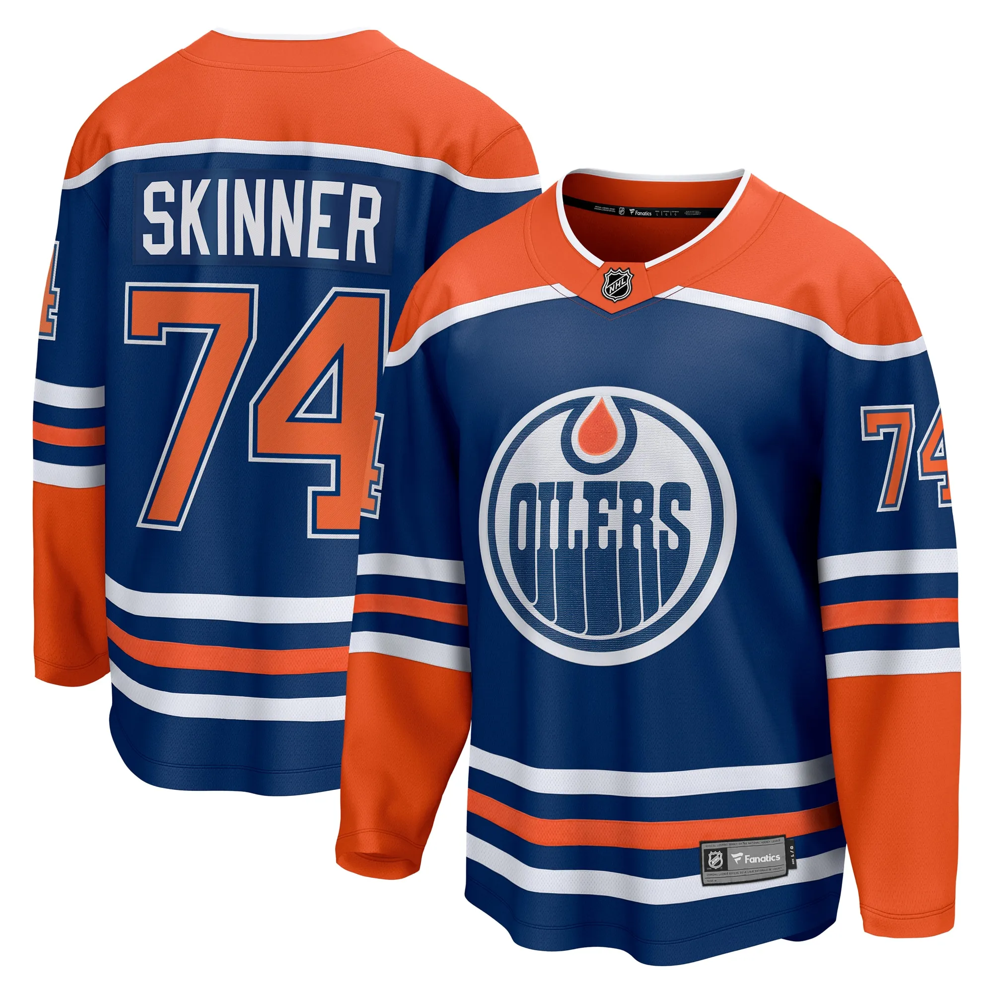 Stuart Skinner Edmonton Oilers Fanatics Home Breakaway Player Jersey - Royal